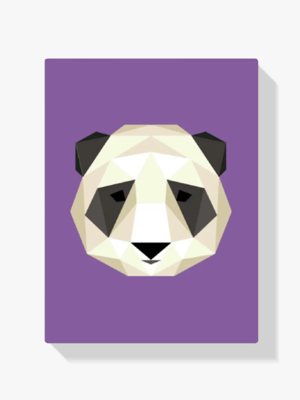 Malen nach Zahlen – Polygon Pandakopf