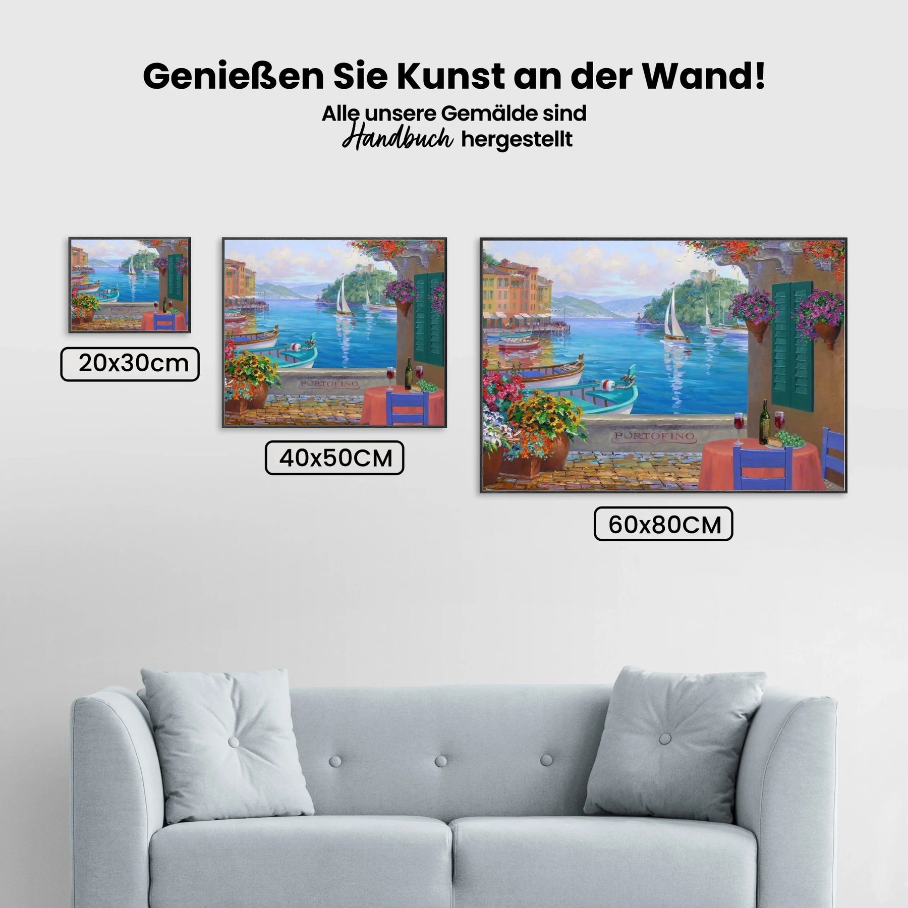 Malen nach Zahlen – Portofino Reflexionen