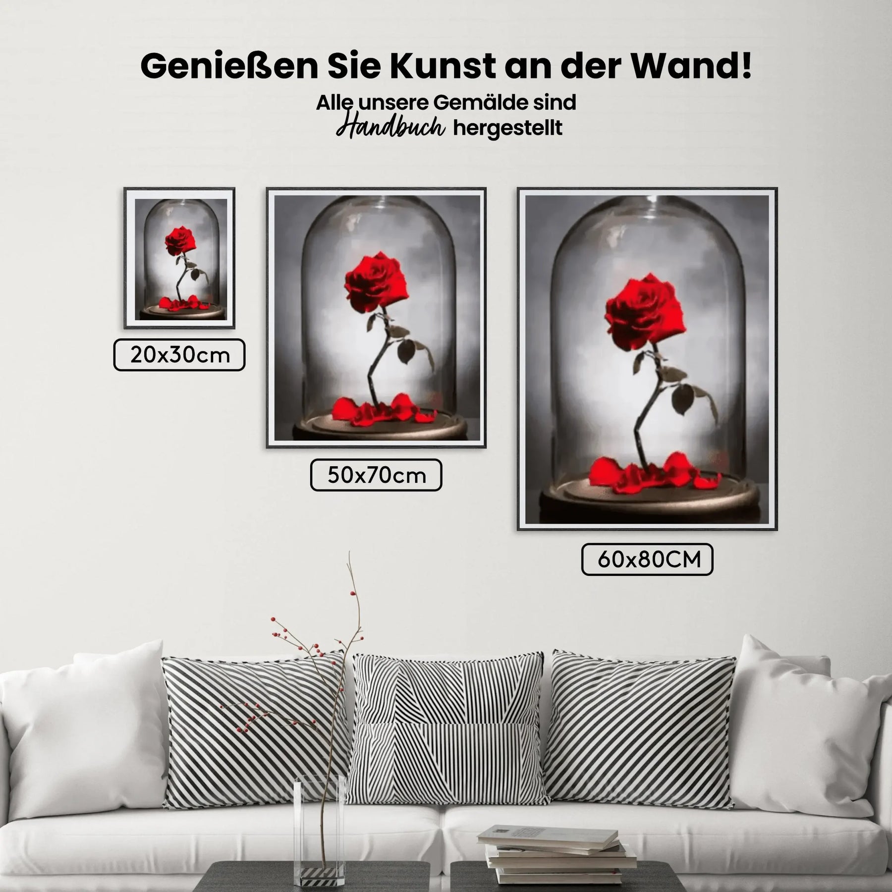 Malen nach Zahlen – Rose in Vase