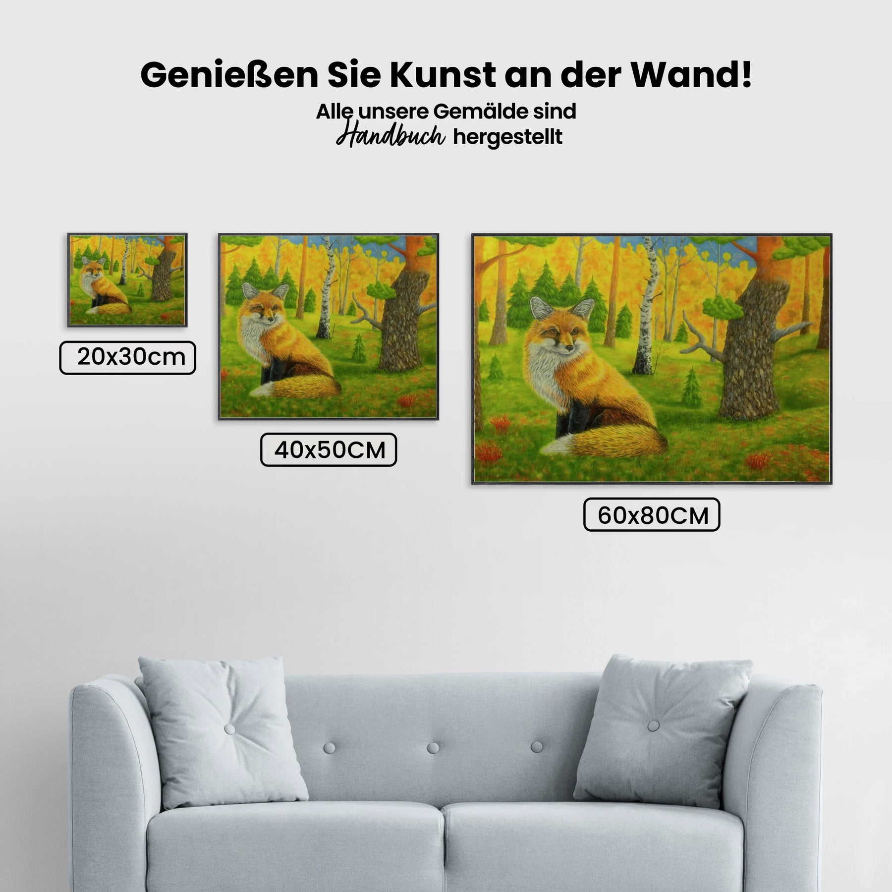 Malen nach Zahlen – Rotfuchs