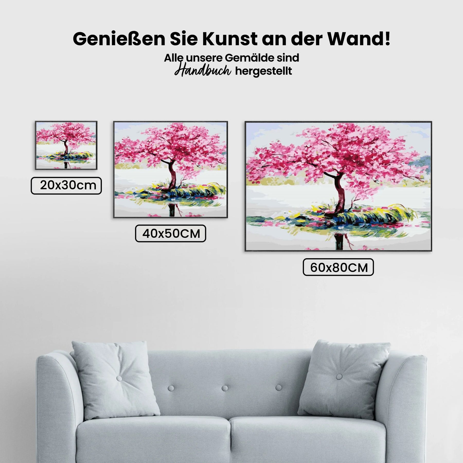 Malen nach Zahlen – Sanfte Sakura