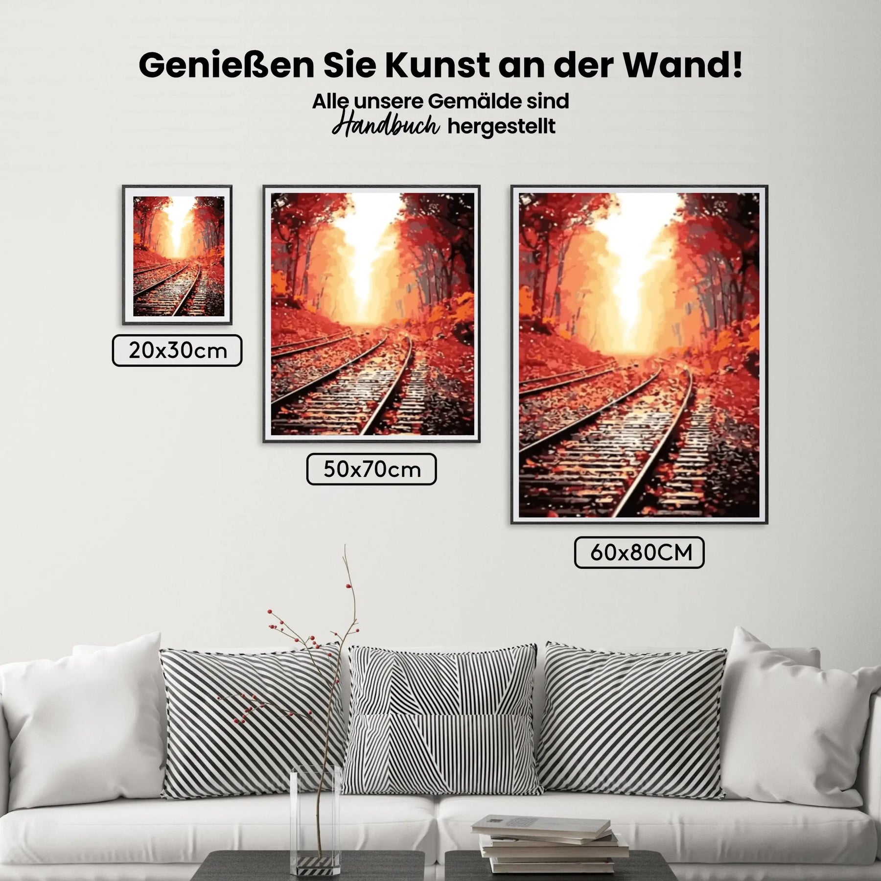 Malen nach Zahlen – Schienen