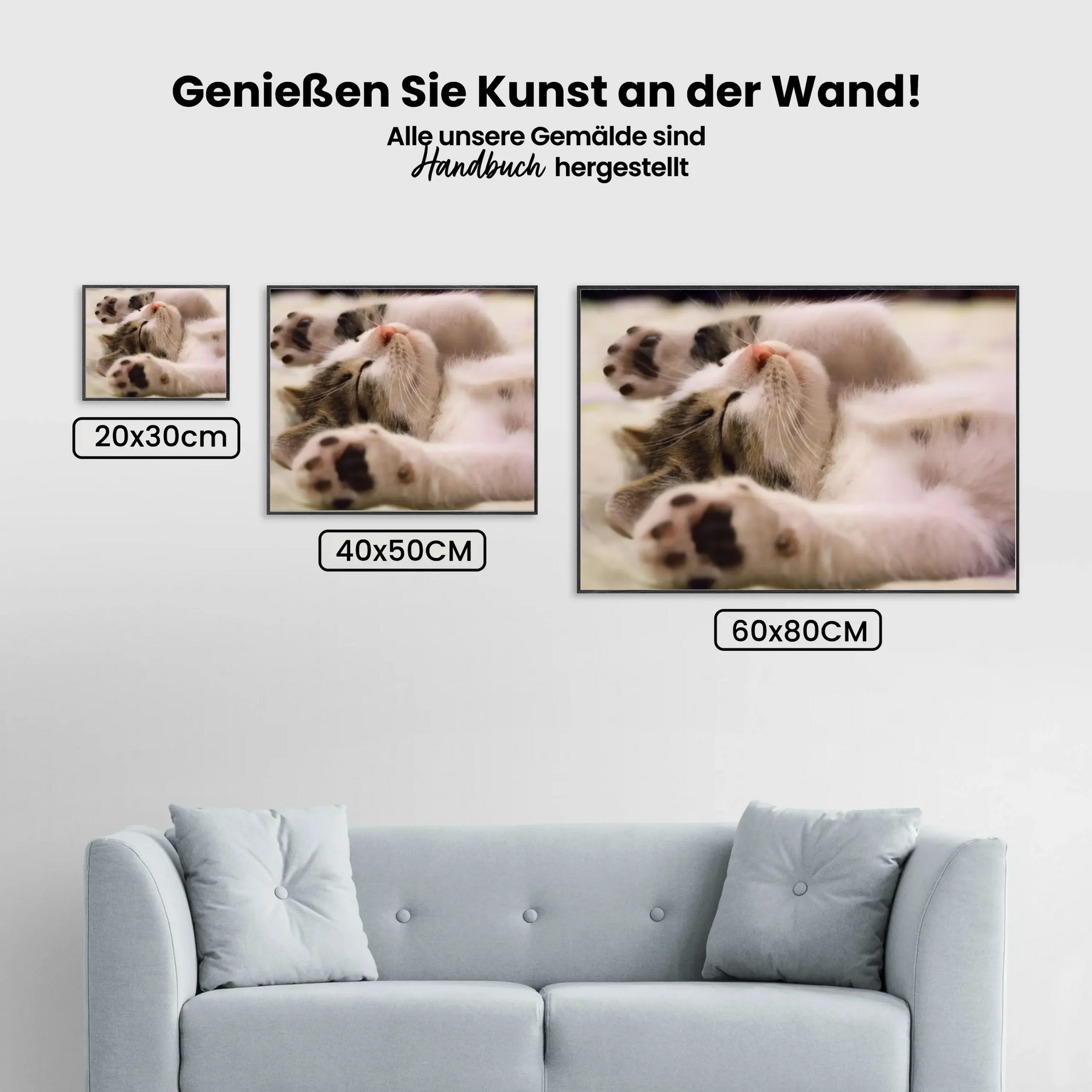 Malen nach Zahlen – Schlafende Katze