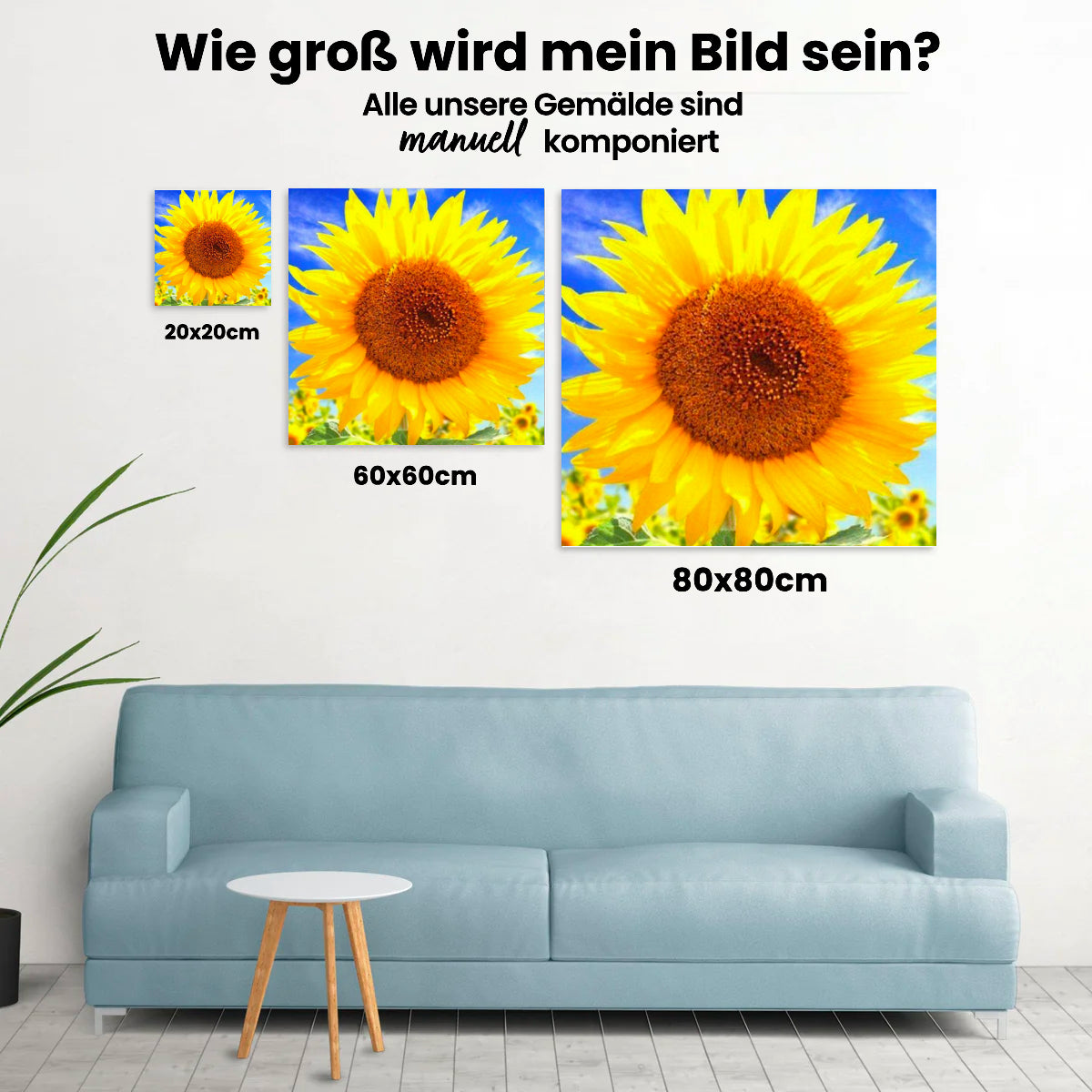 Malen nach Zahlen – Schöne Sonnenblume