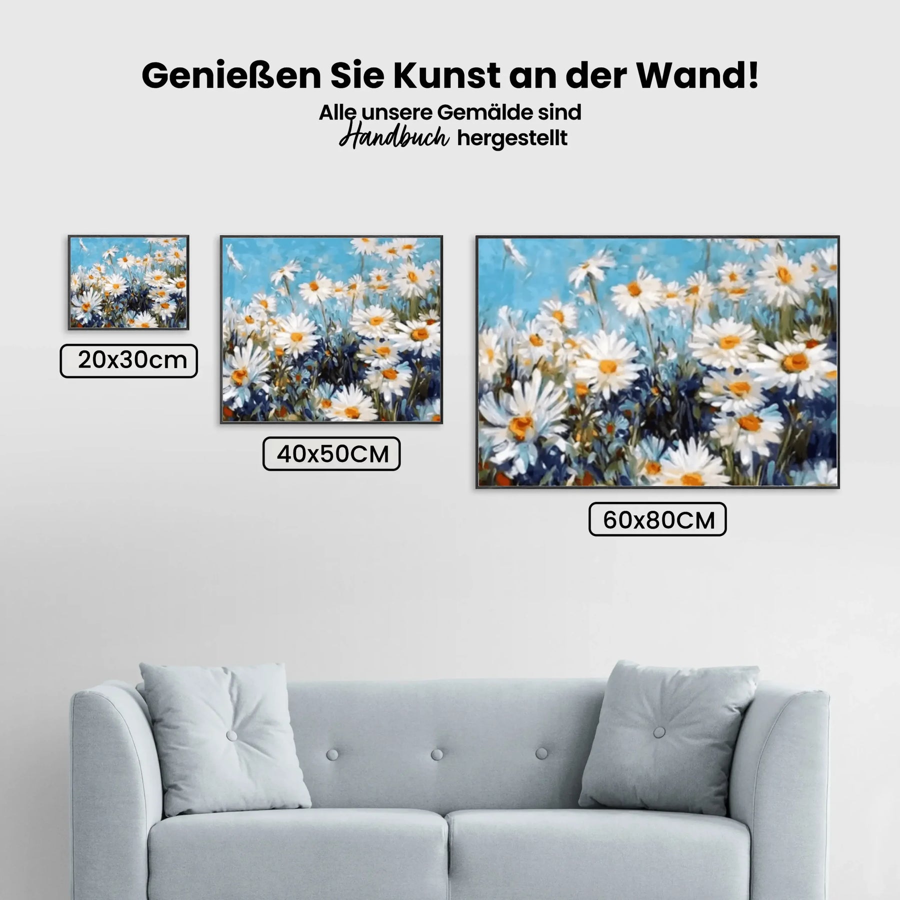 Malen nach Zahlen – Schöne weiße Blumen
