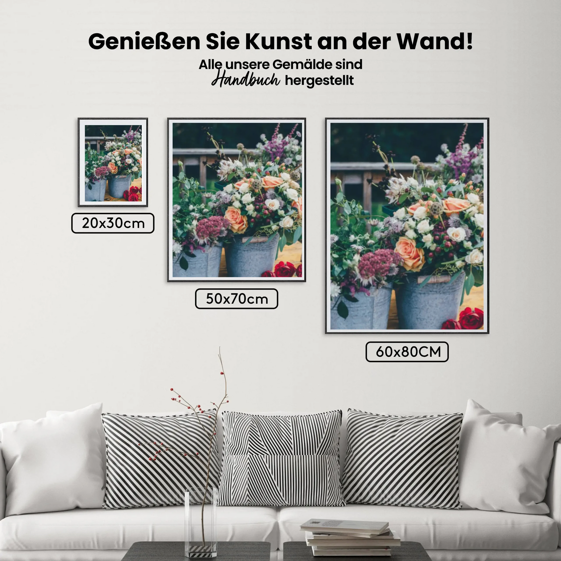 Malen nach Zahlen – Schöner Blumenstrauß in Emmer