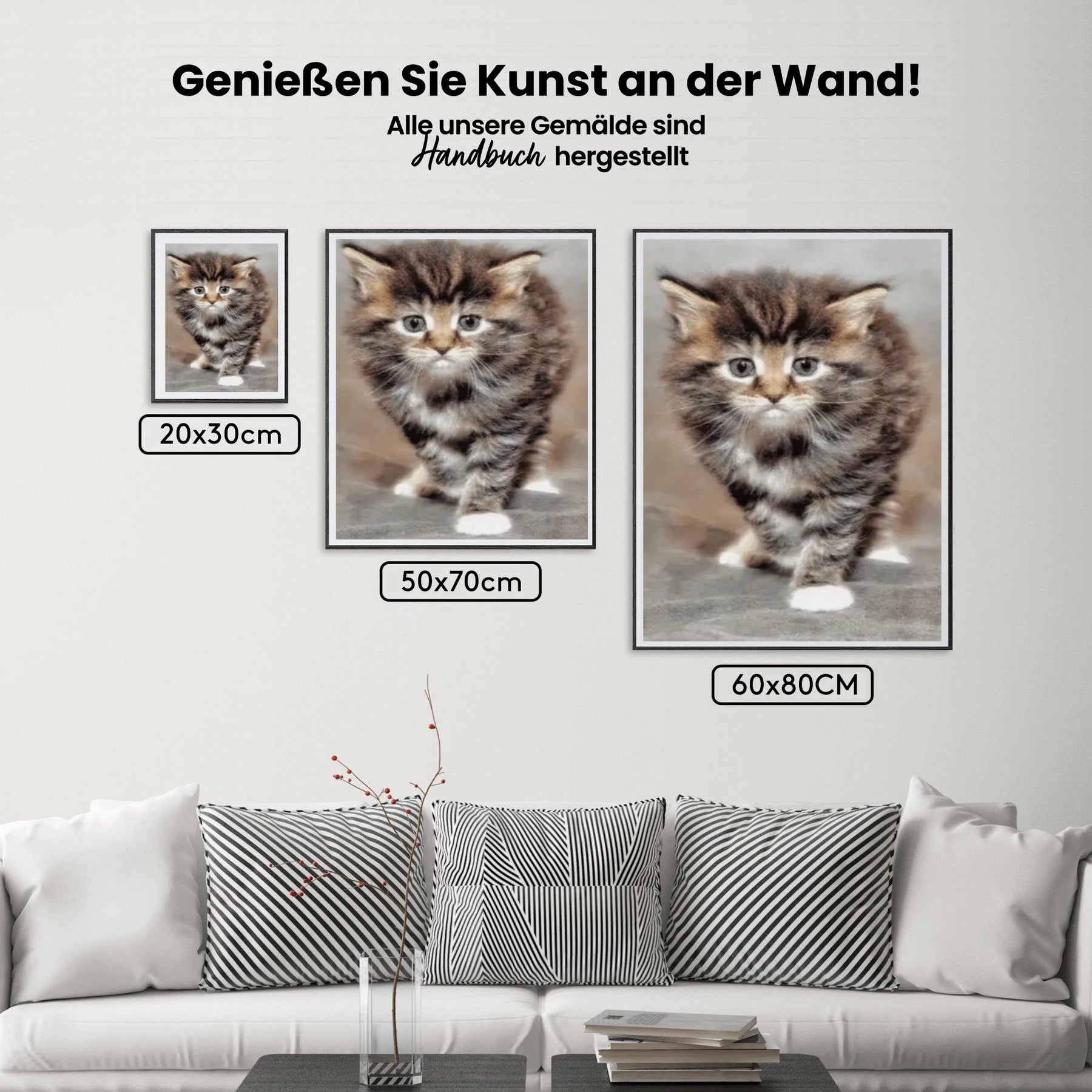 Malen nach Zahlen – Schüchterne Katze