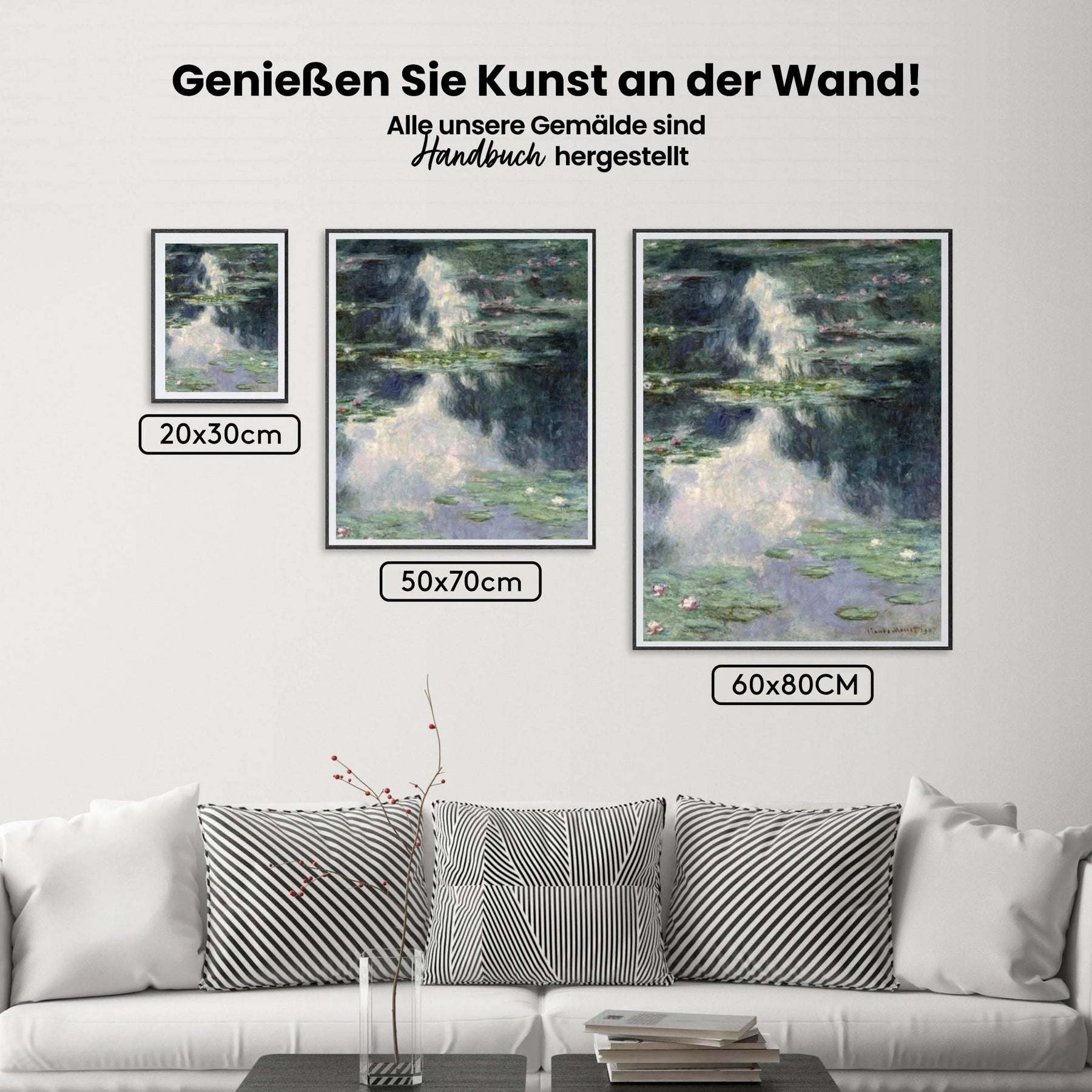 Malen nach Zahlen – Teich mit Seerosen