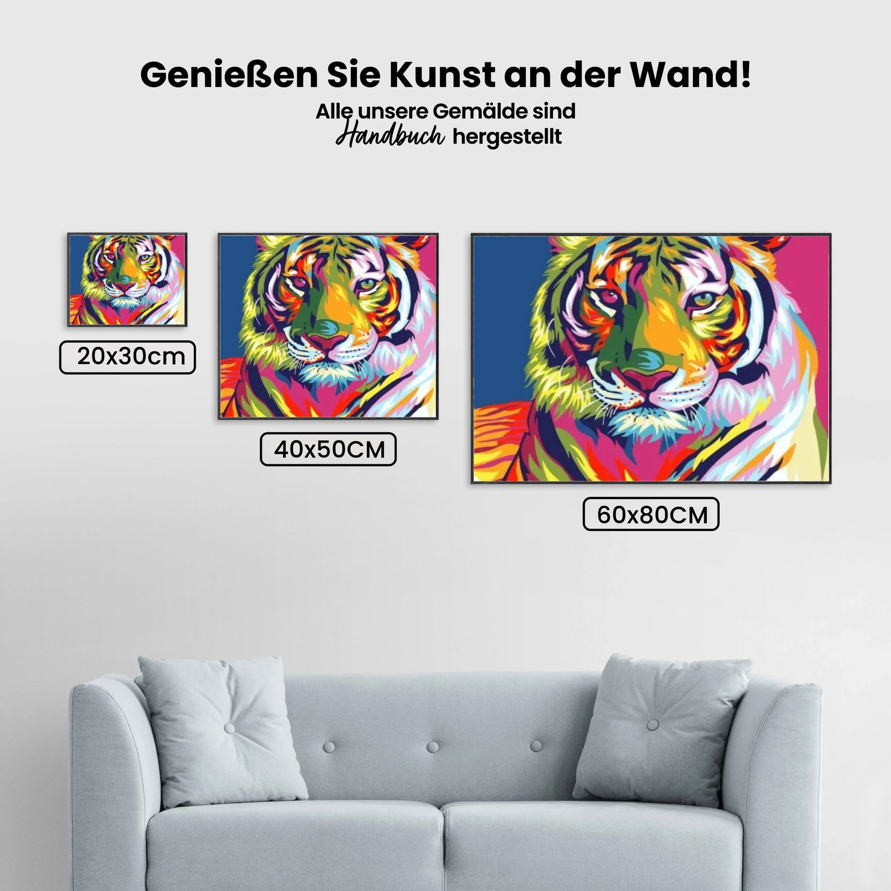 Malen nach Zahlen – Tiger