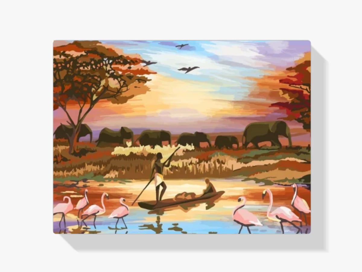 Malen nach Zahlen – Treffen in Afrika