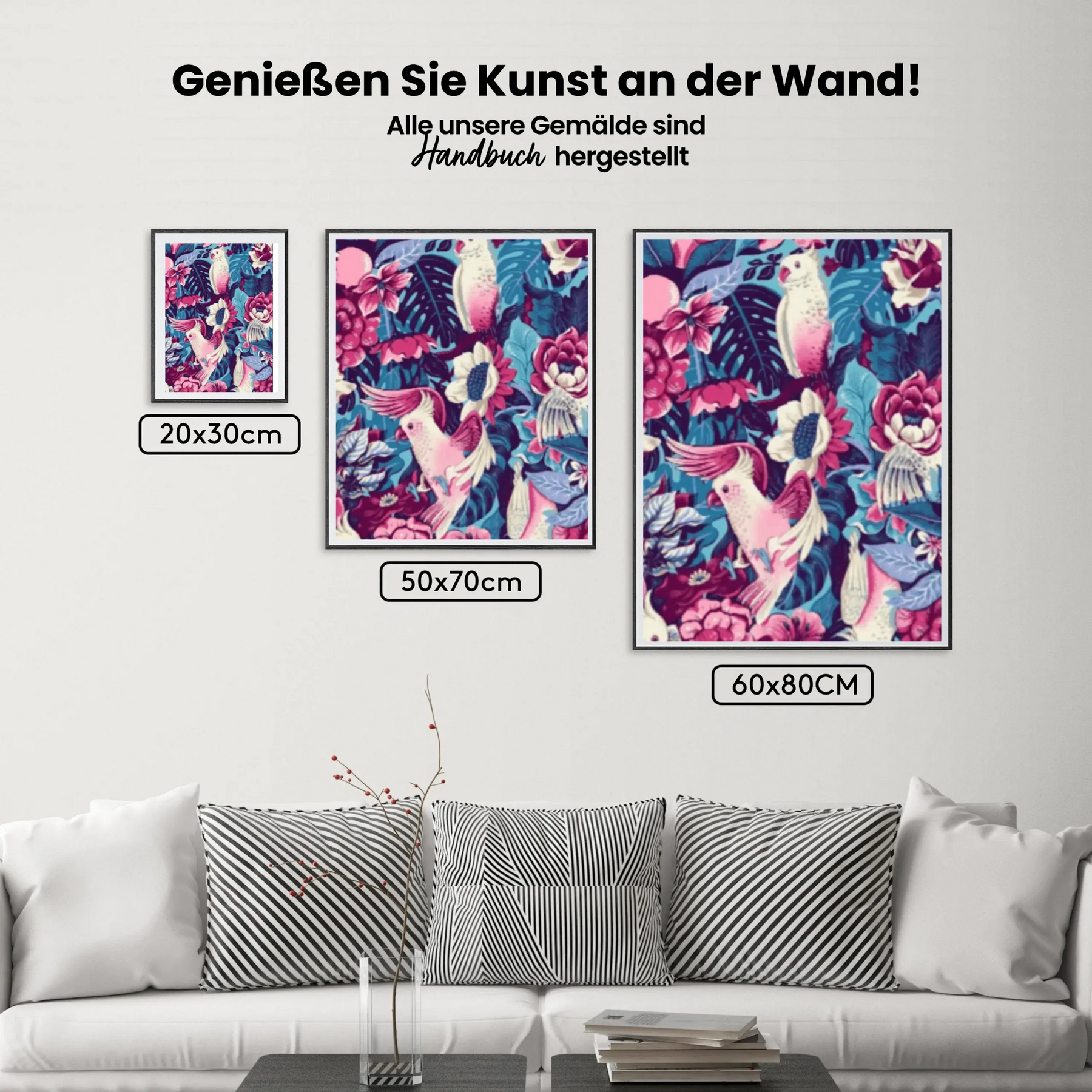 Malen nach Zahlen – Vögel und Blumen