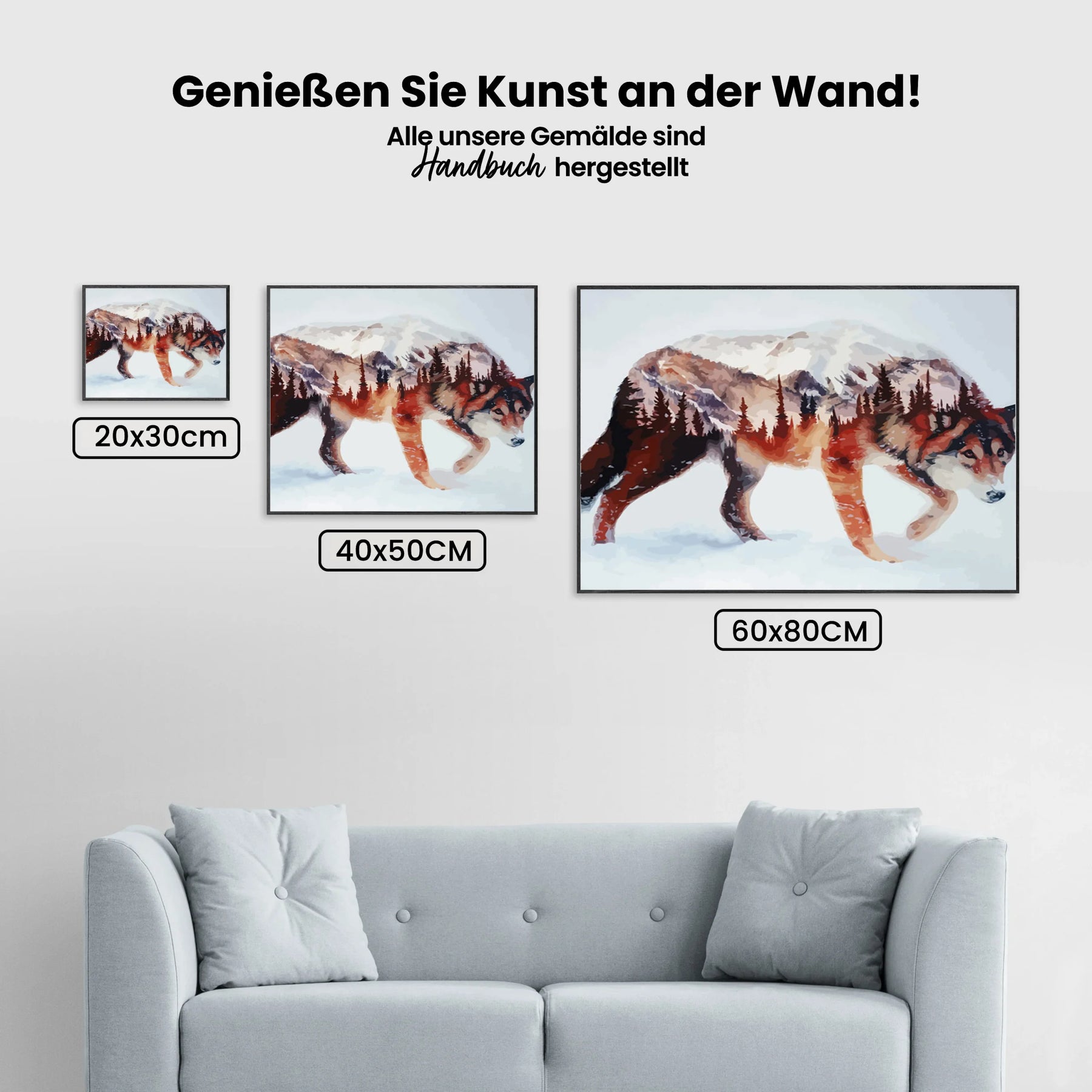 Malen nach Zahlen – Wolf Freiheit