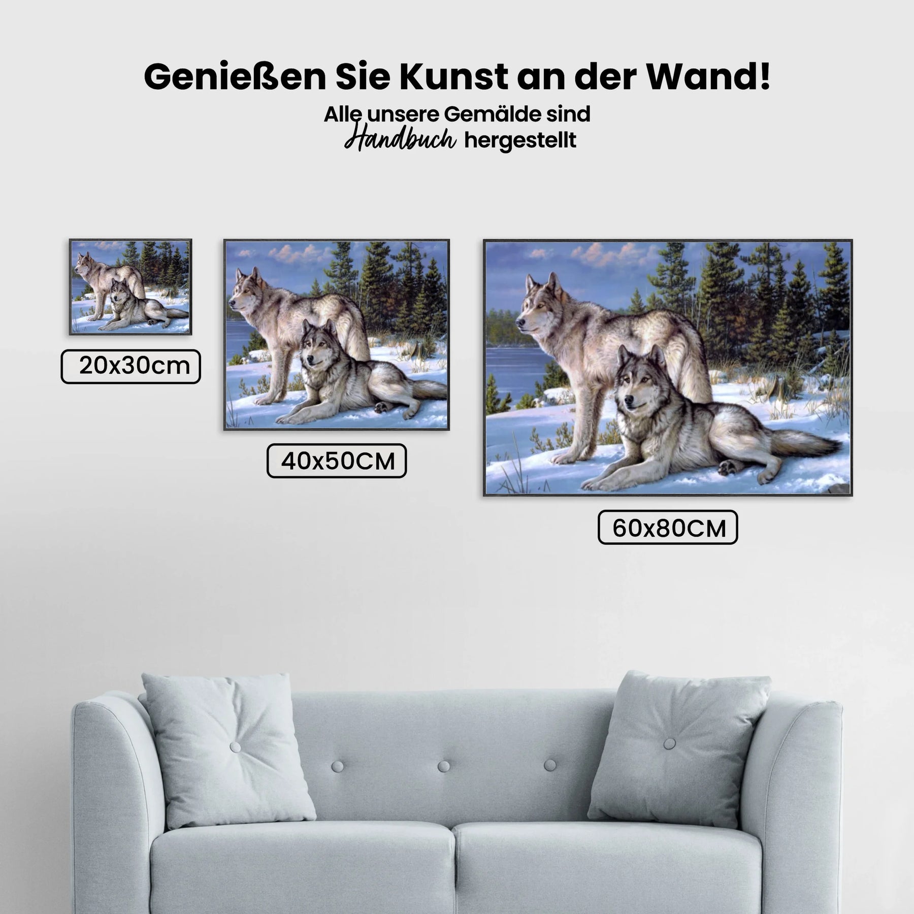 Malen nach Zahlen – Wolfspaar