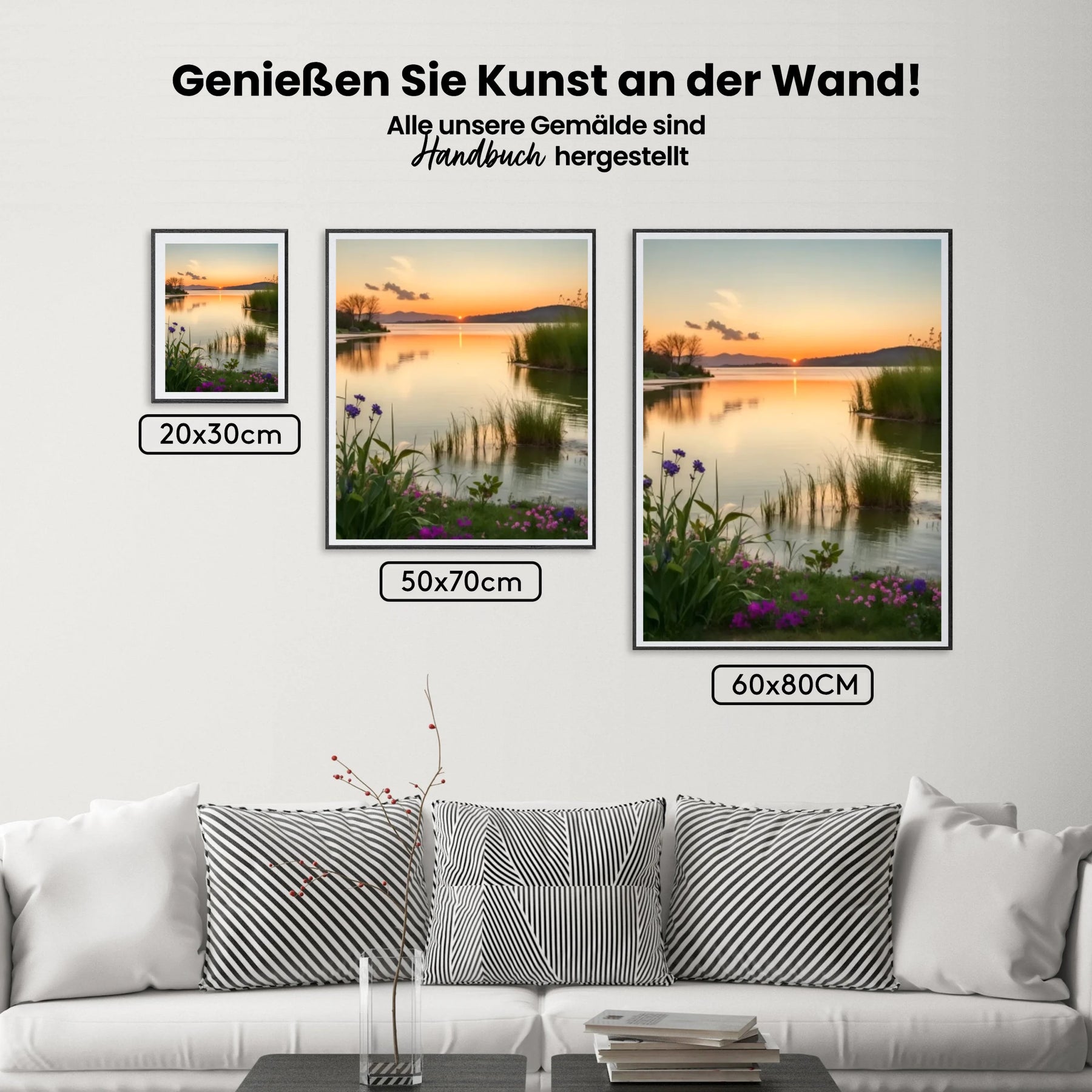 Meer Sonnenuntergang - Malen nach Zahlen