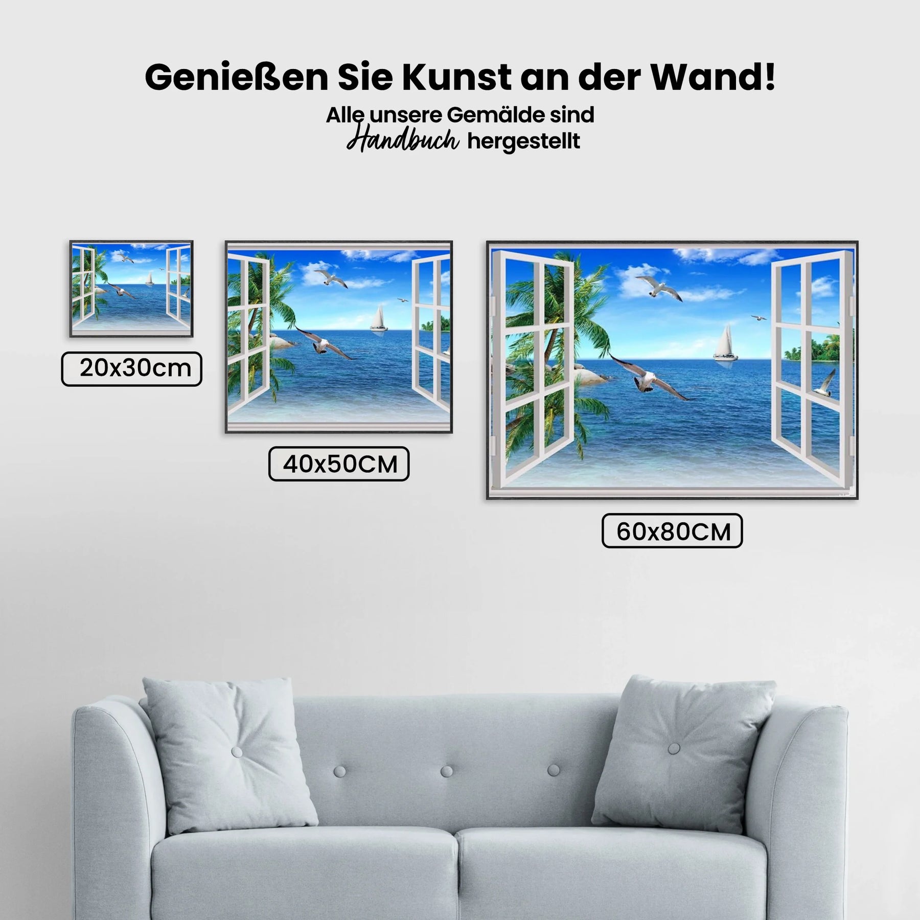 Meerblick - Malen nach Zahlen