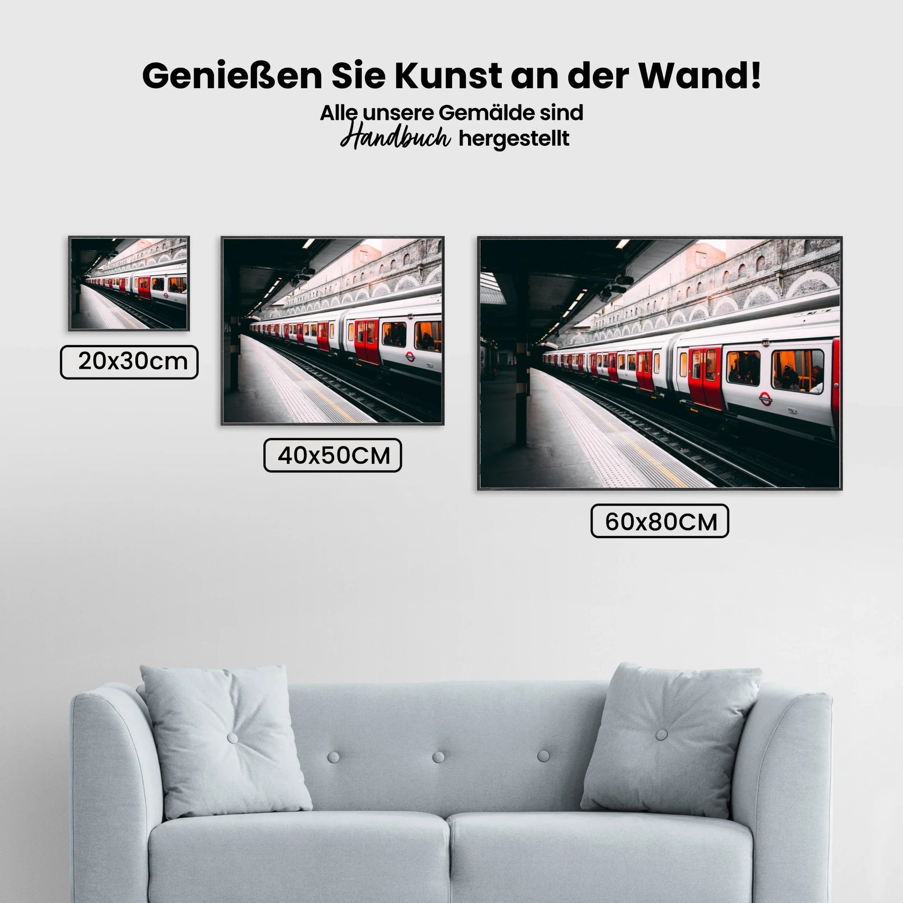 Metro in London - Malen nach Zahlen