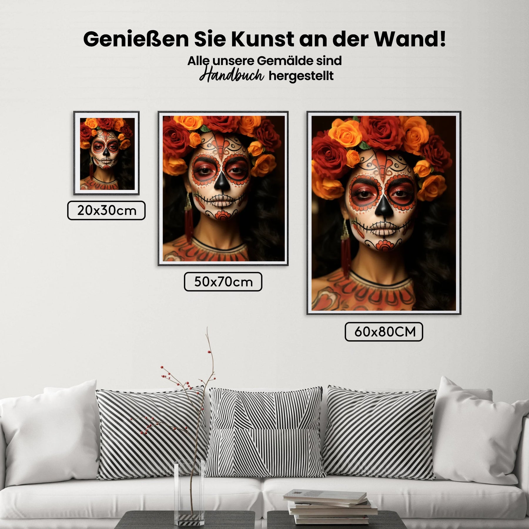Mexikanisches Fest - Schminke - Malen nach Zahlen