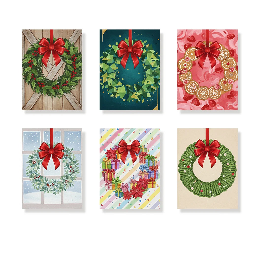 Måla efter siffror - 6 minimålningar | Set med abstrakta affirmationer