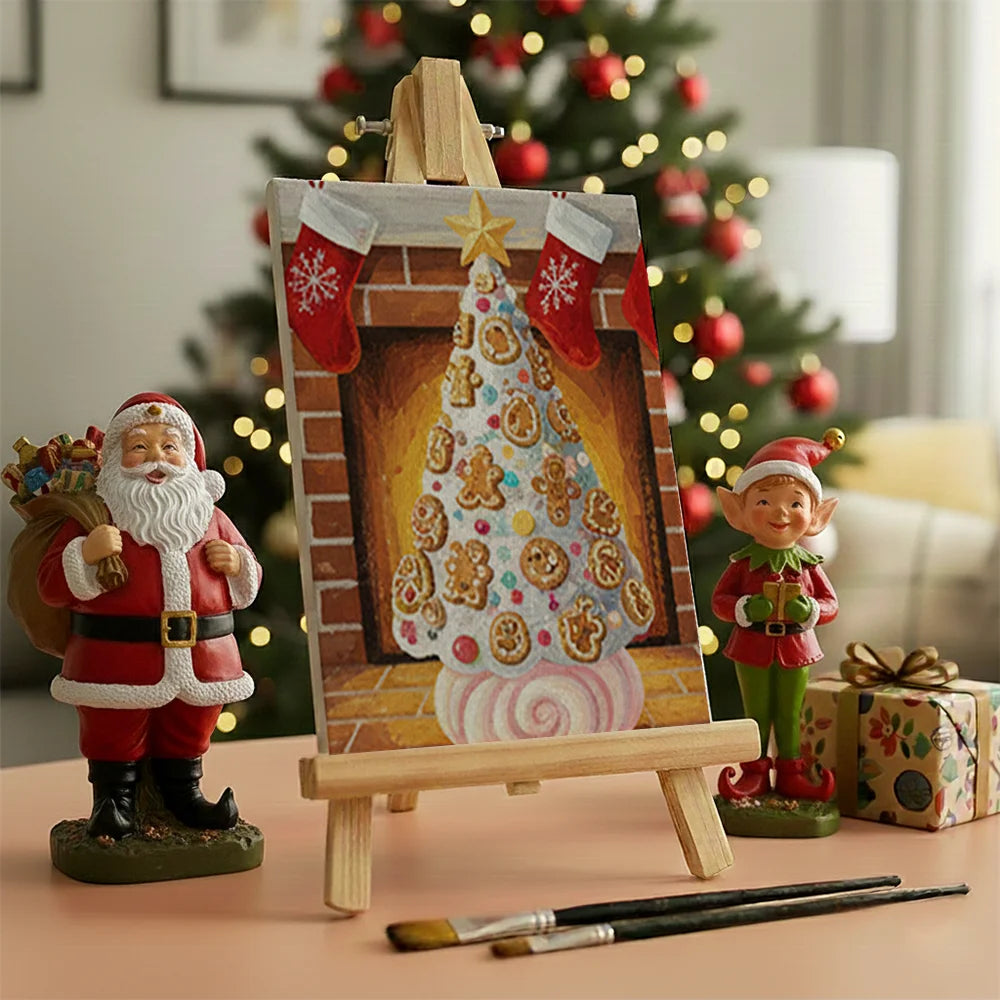 Måla efter siffror - 6 minimålningar | Set med abstrakta affirmationer