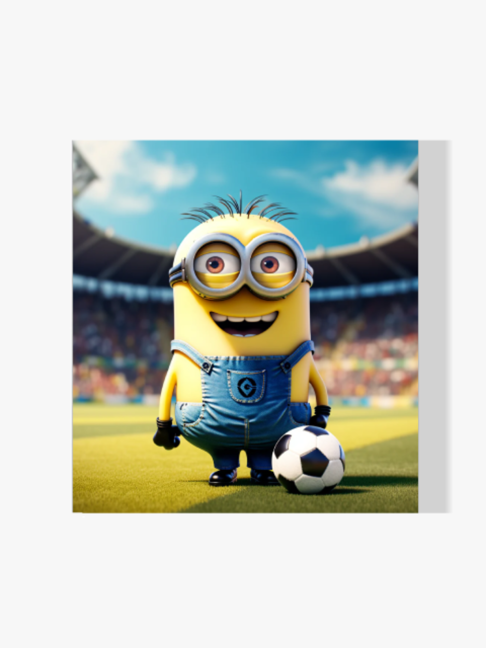 Minion im Stadium - Malen nach Zahlen