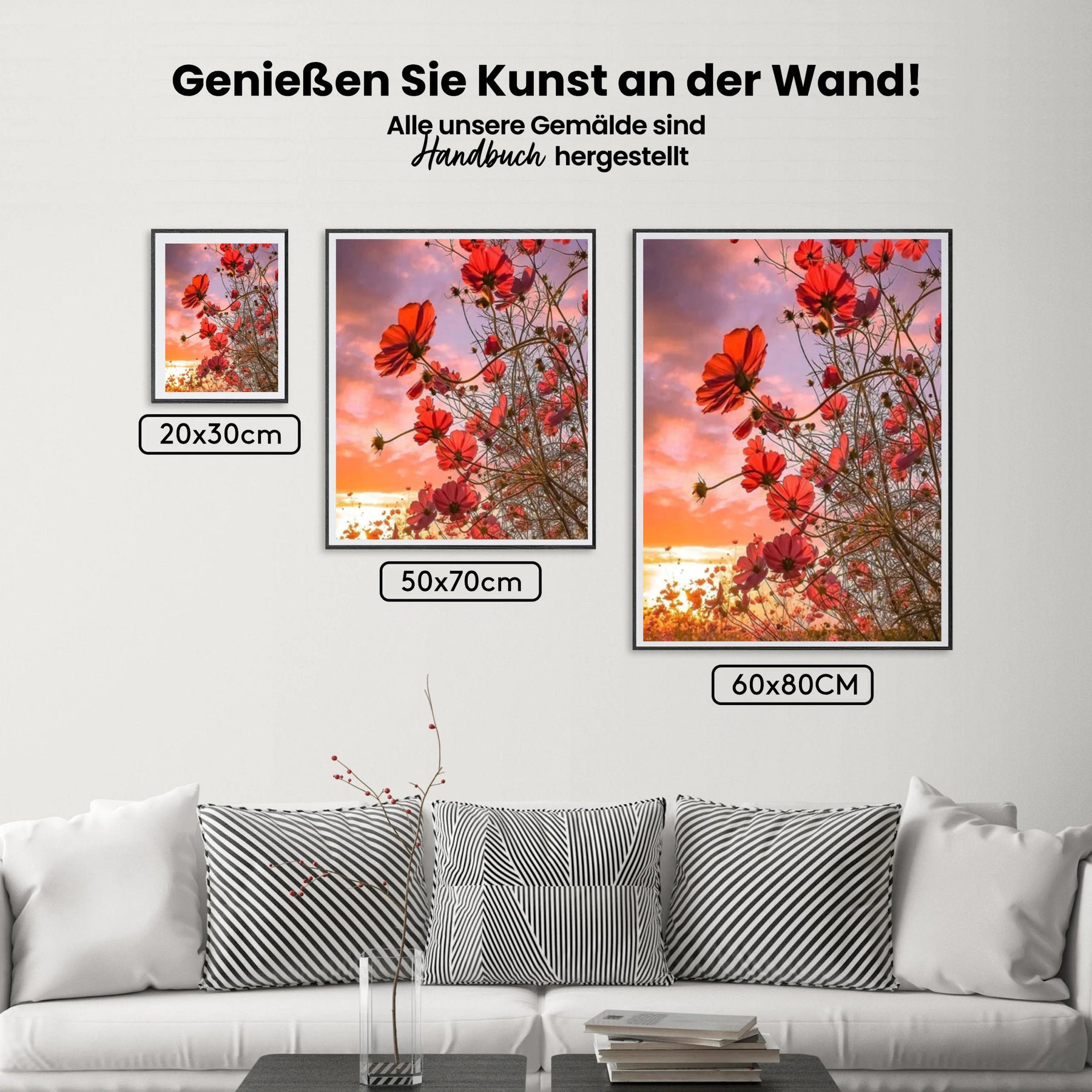 Mohnblumen - Malen nach Zahlen
