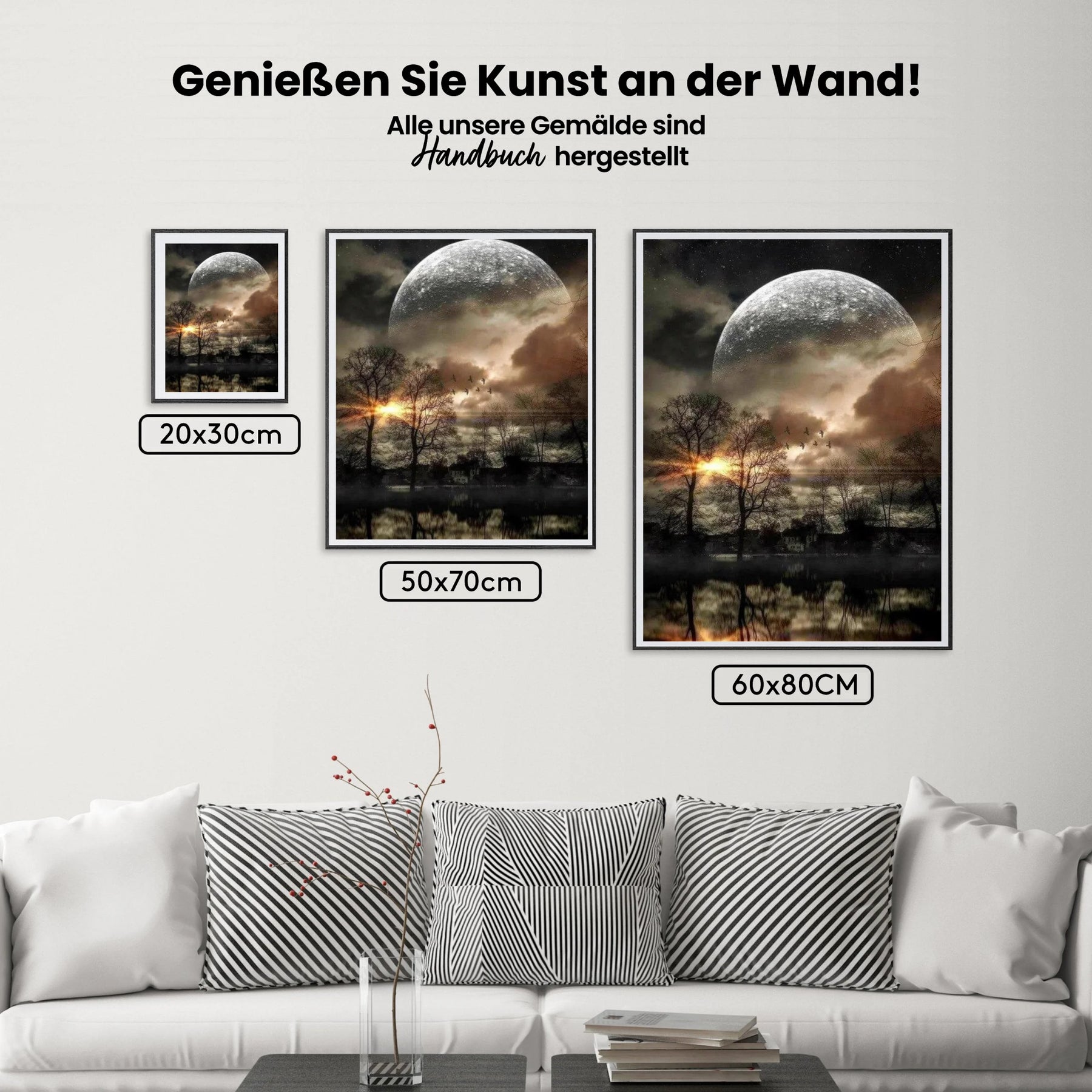 Mondlandschaft - Malen nach Zahlen