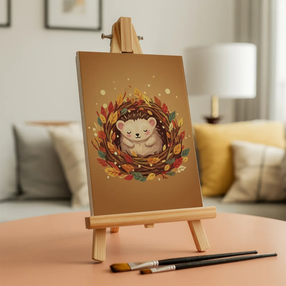 Måla efter siffror - 6 minimålningar | Set med abstrakta affirmationer