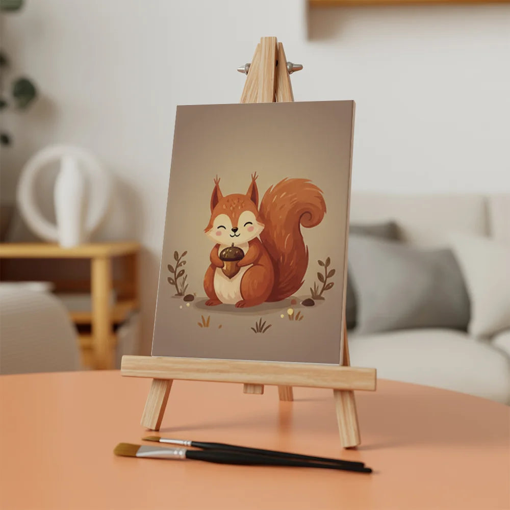 Måla efter siffror - 6 minimålningar | Set med abstrakta affirmationer