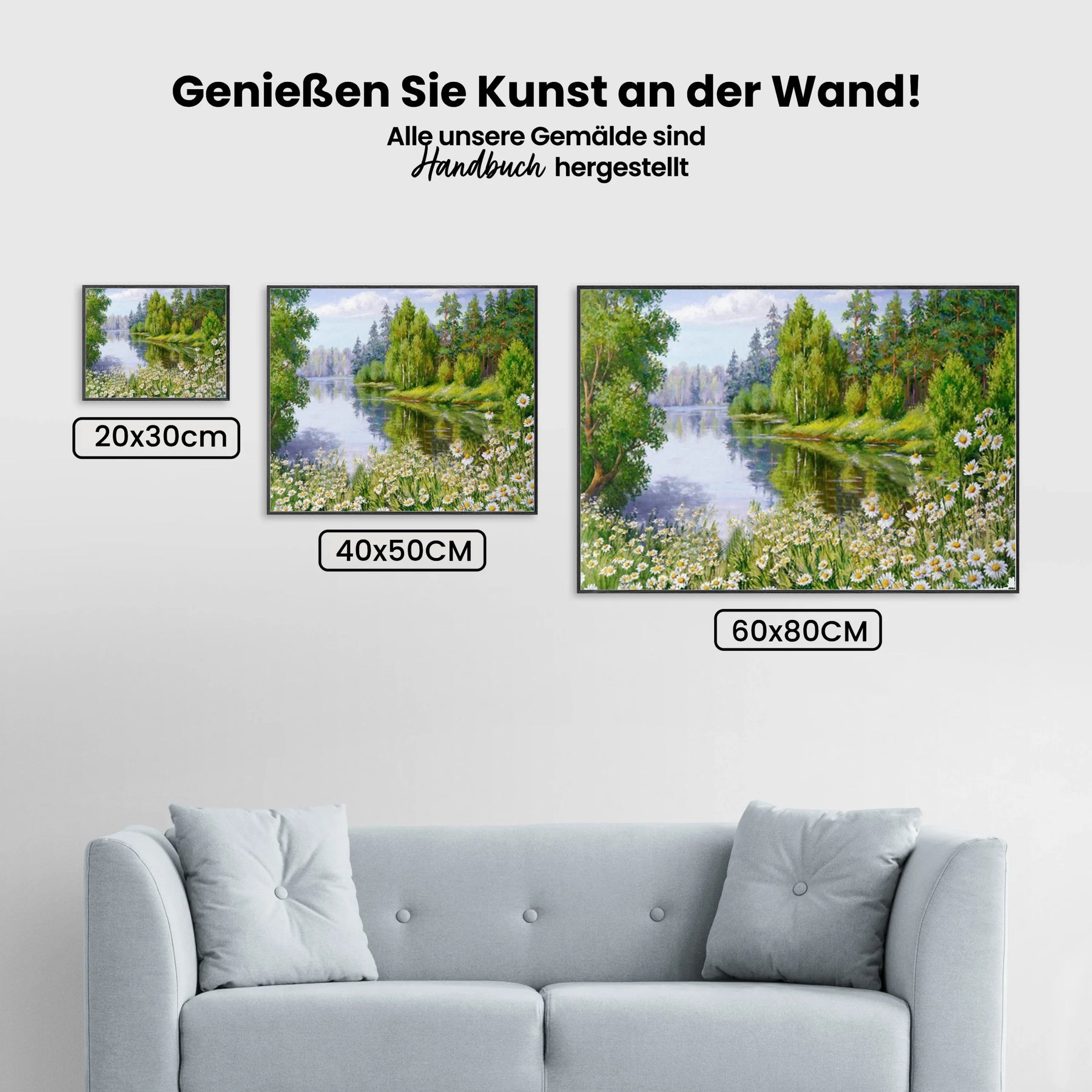 Naturlandschaft - Malen nach Zahlen