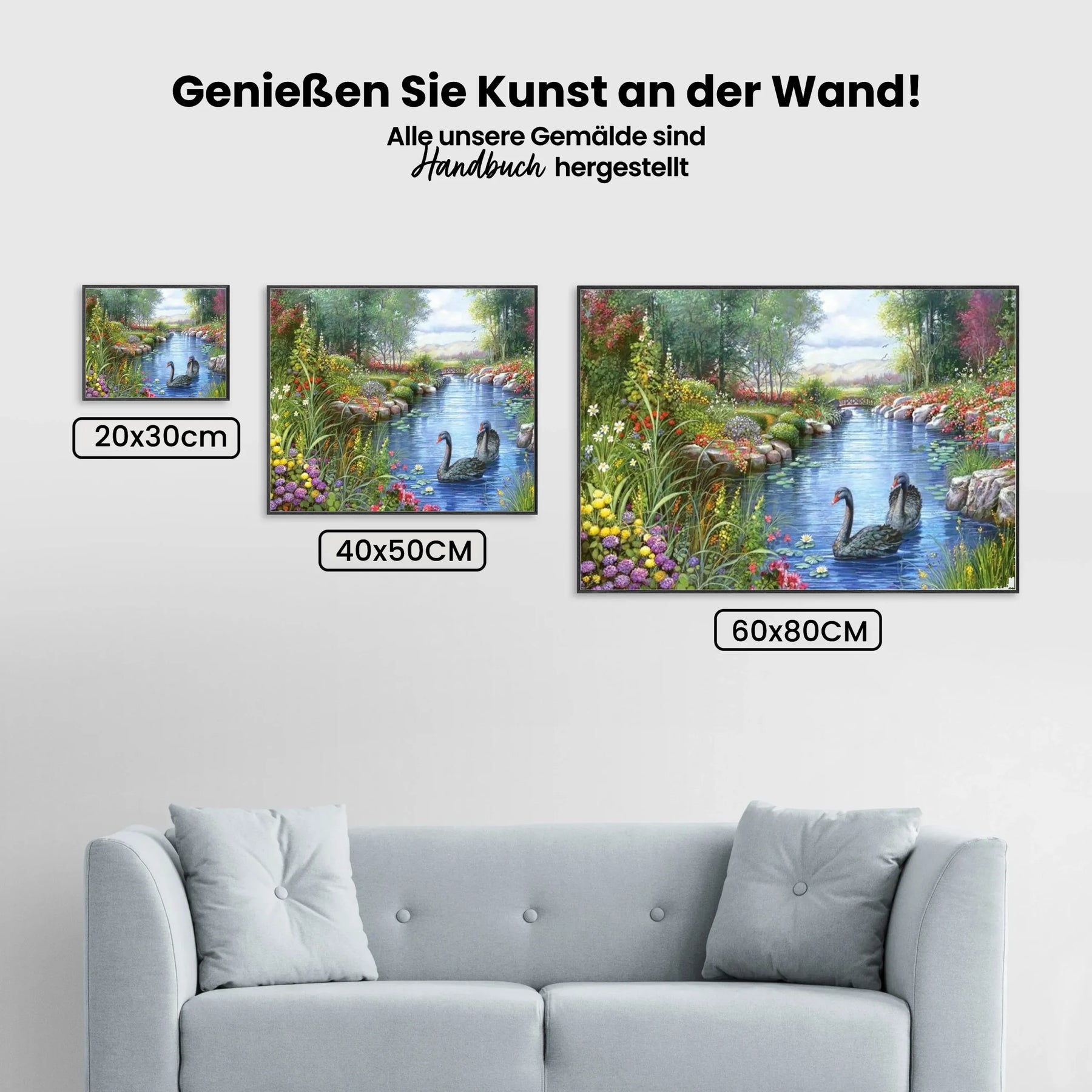 Naturlandschaft - Malen nach Zahlen