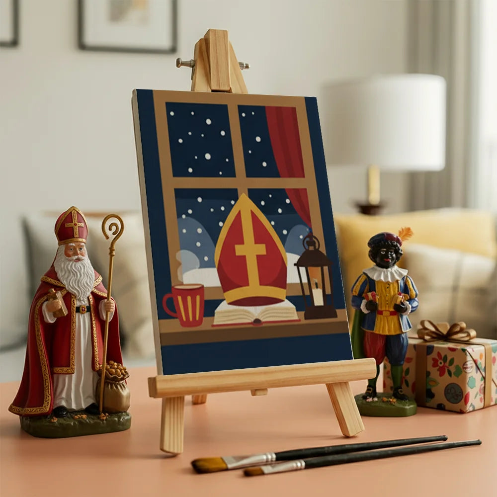 Måla efter siffror - 6 minimålningar | Set med abstrakta affirmationer