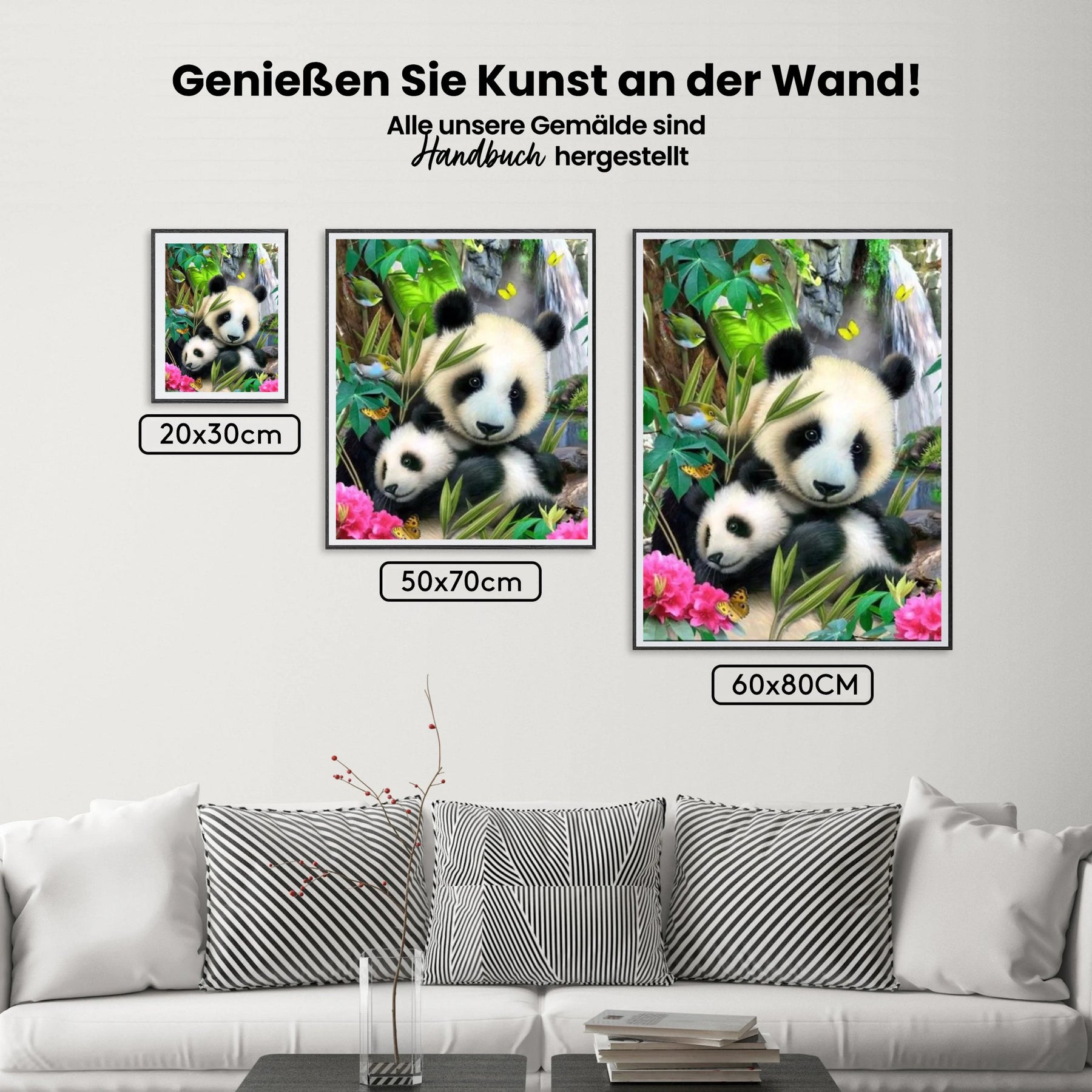 Pandabär - Malen nach Zahlen