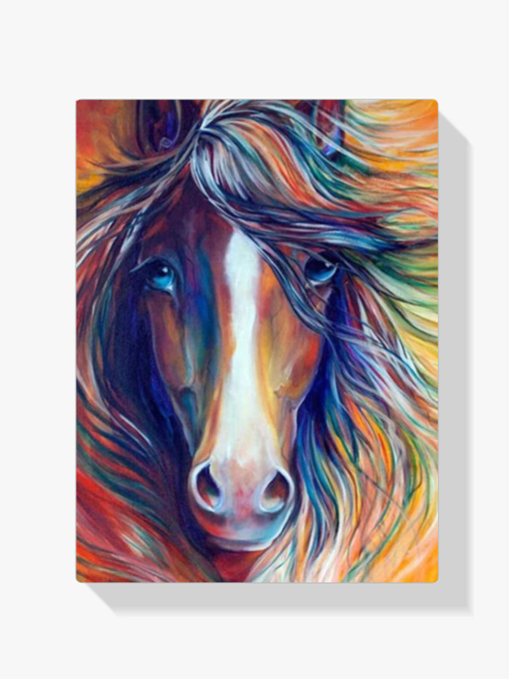 Pferd Portrait Bunt - Malen nach Zahlen