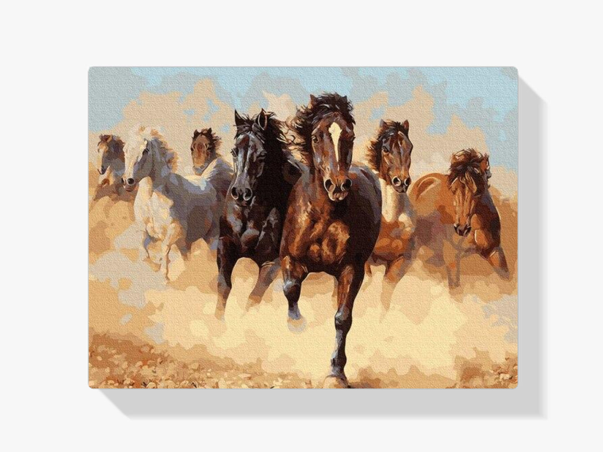 Pferde - Malen nach Zahlen