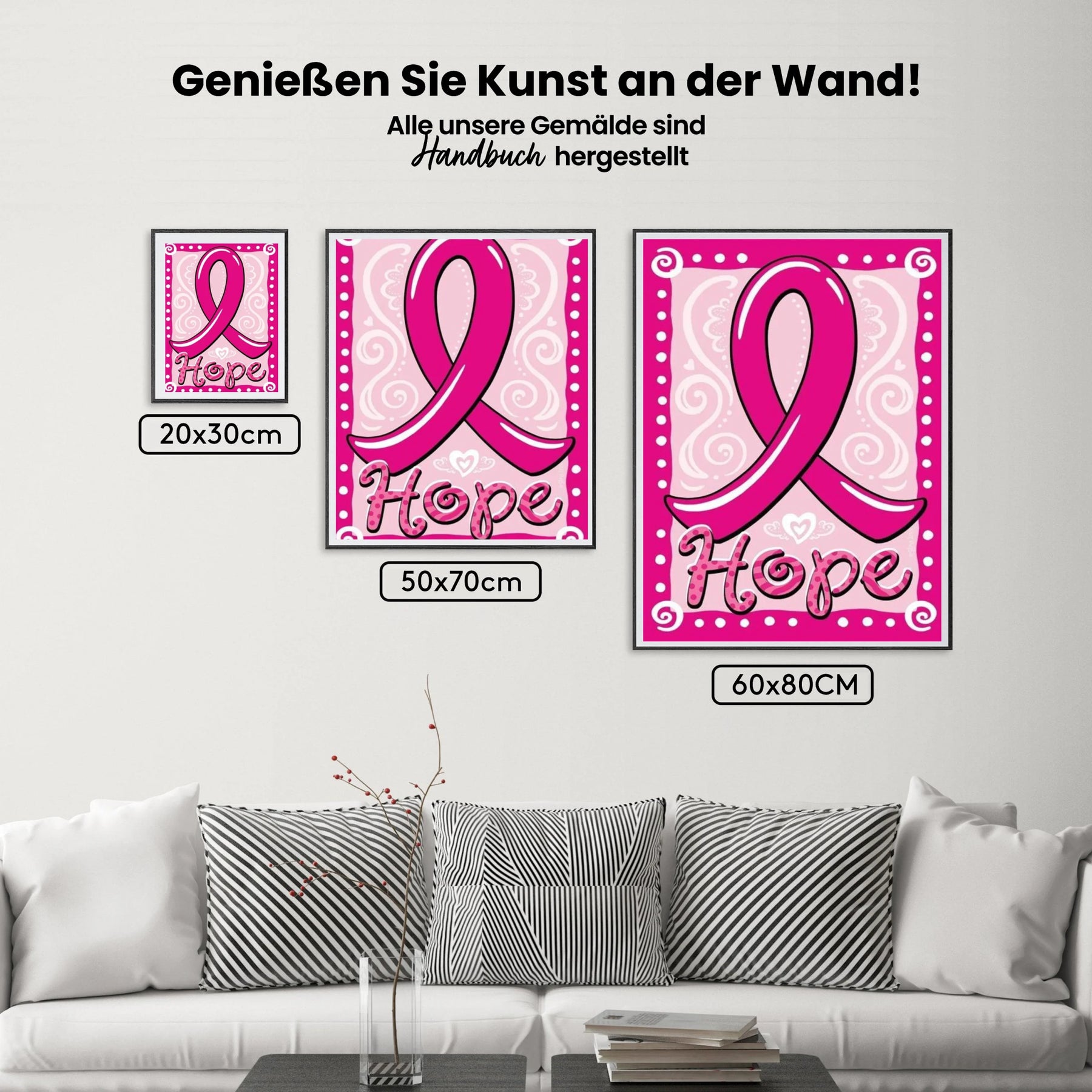 Pink Ribbon | Hope - Malen nach Zahlen