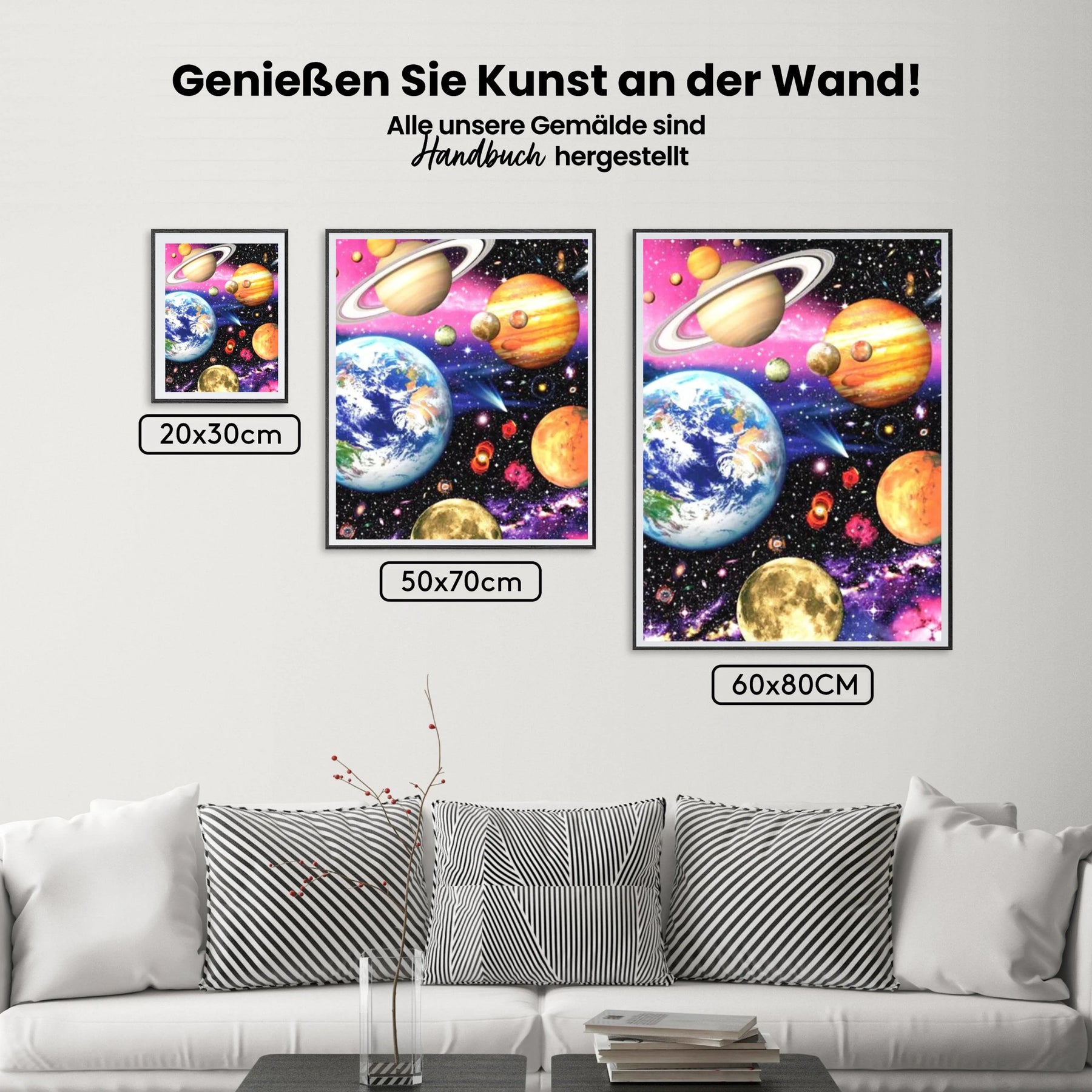 Planetensystem - Malen nach Zahlen