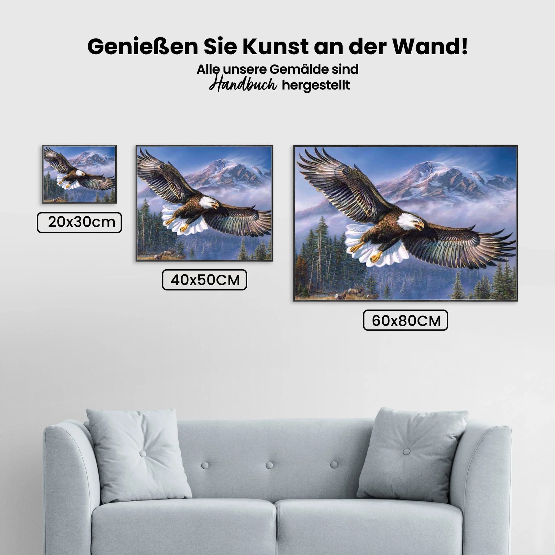 Raubvogel - Malen nach Zahlen