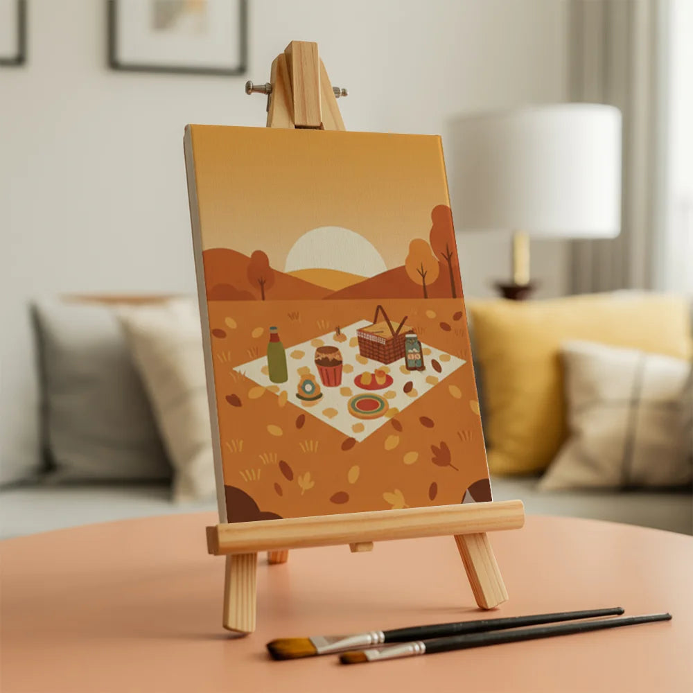 Måla efter siffror - 6 minimålningar | Set med abstrakta affirmationer