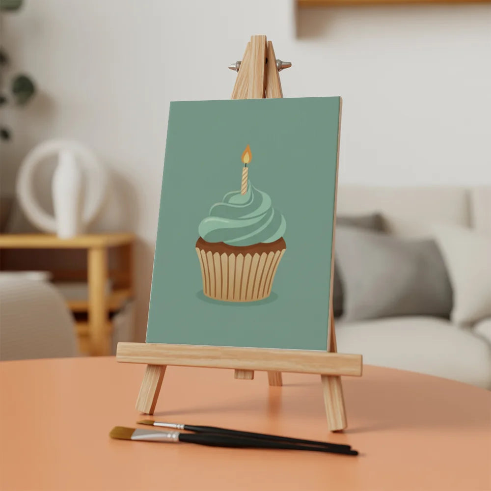 Måla efter siffror - 6 minimålningar | Set med abstrakta affirmationer