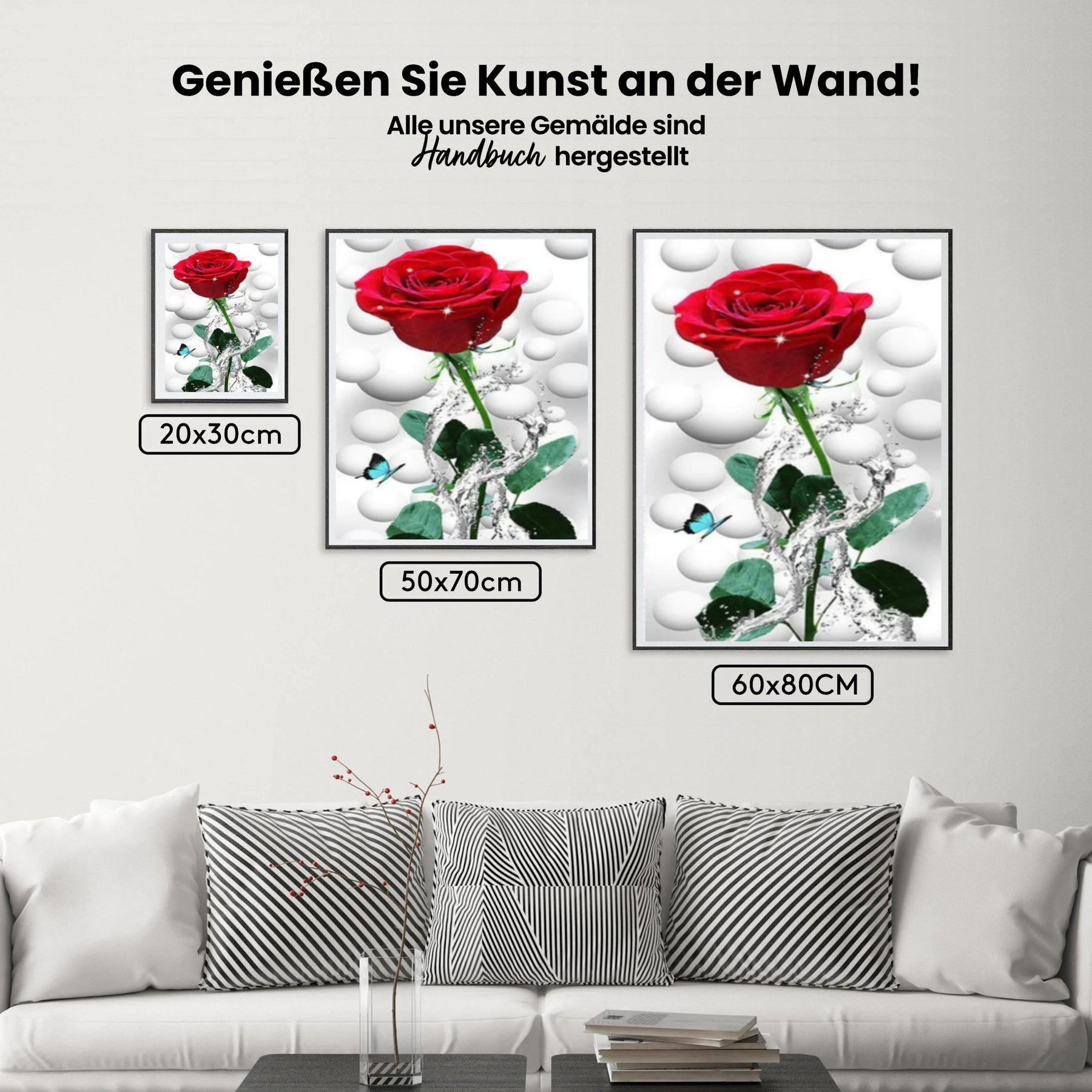 Rose XL - Malen nach Zahlen