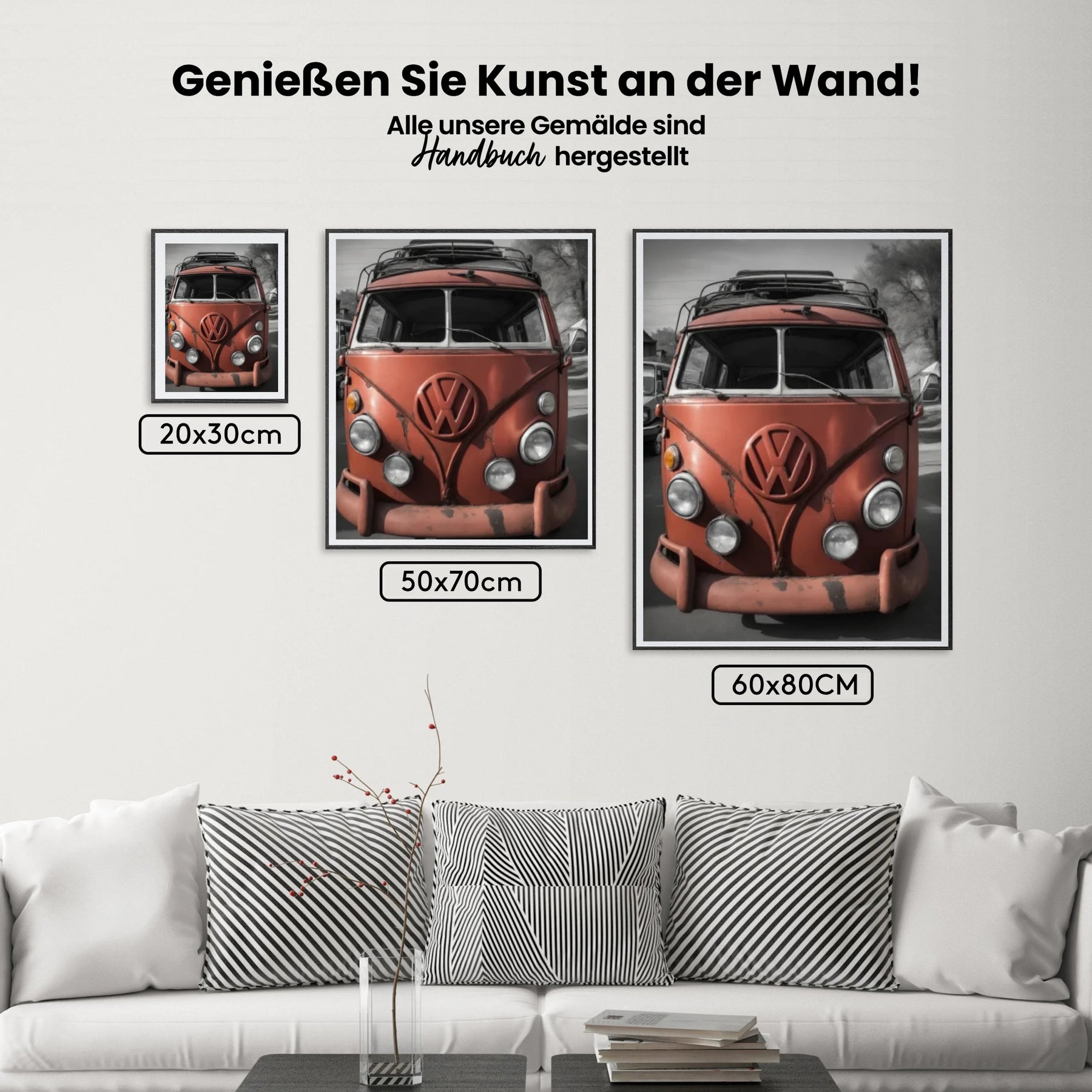 Roter Bus mit Rost - Malen nach Zahlen