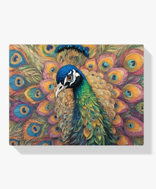 Malen nach Zahlen – Lebendiger Pfau