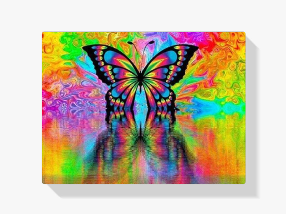 Schmetterling Bunt - Malen nach Zahlen