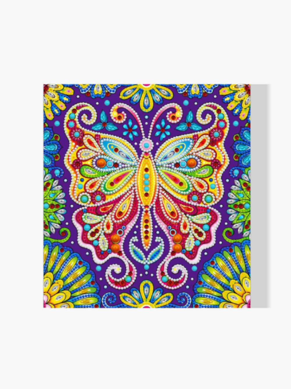 Schmetterling Bunt | Glow in the Dark - Malen nach Zahlen