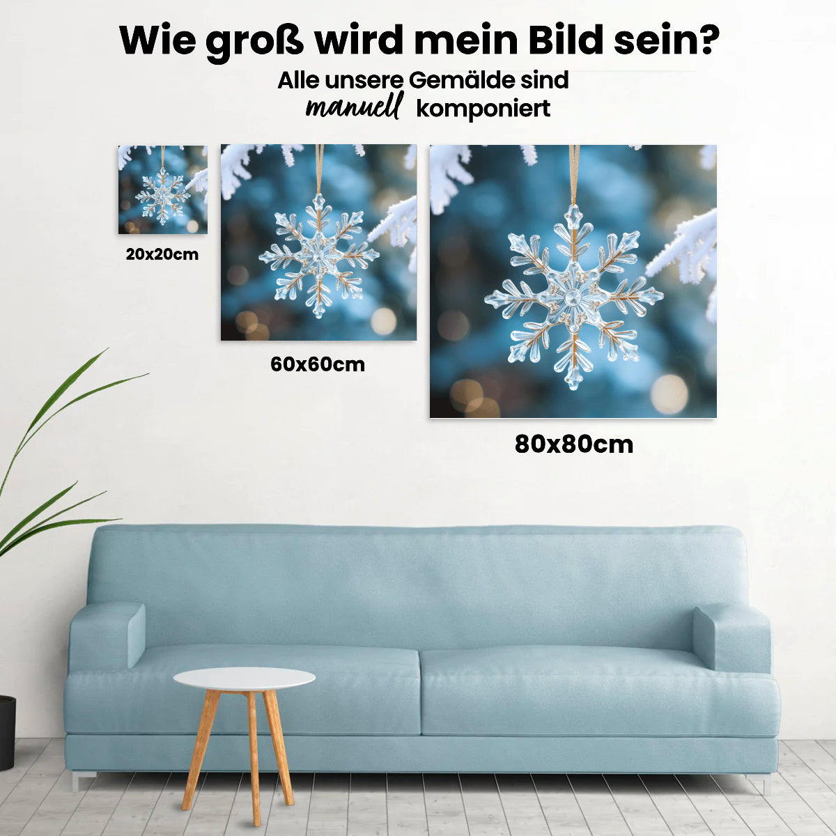 Schneeflocke - Malen nach Zahlen
