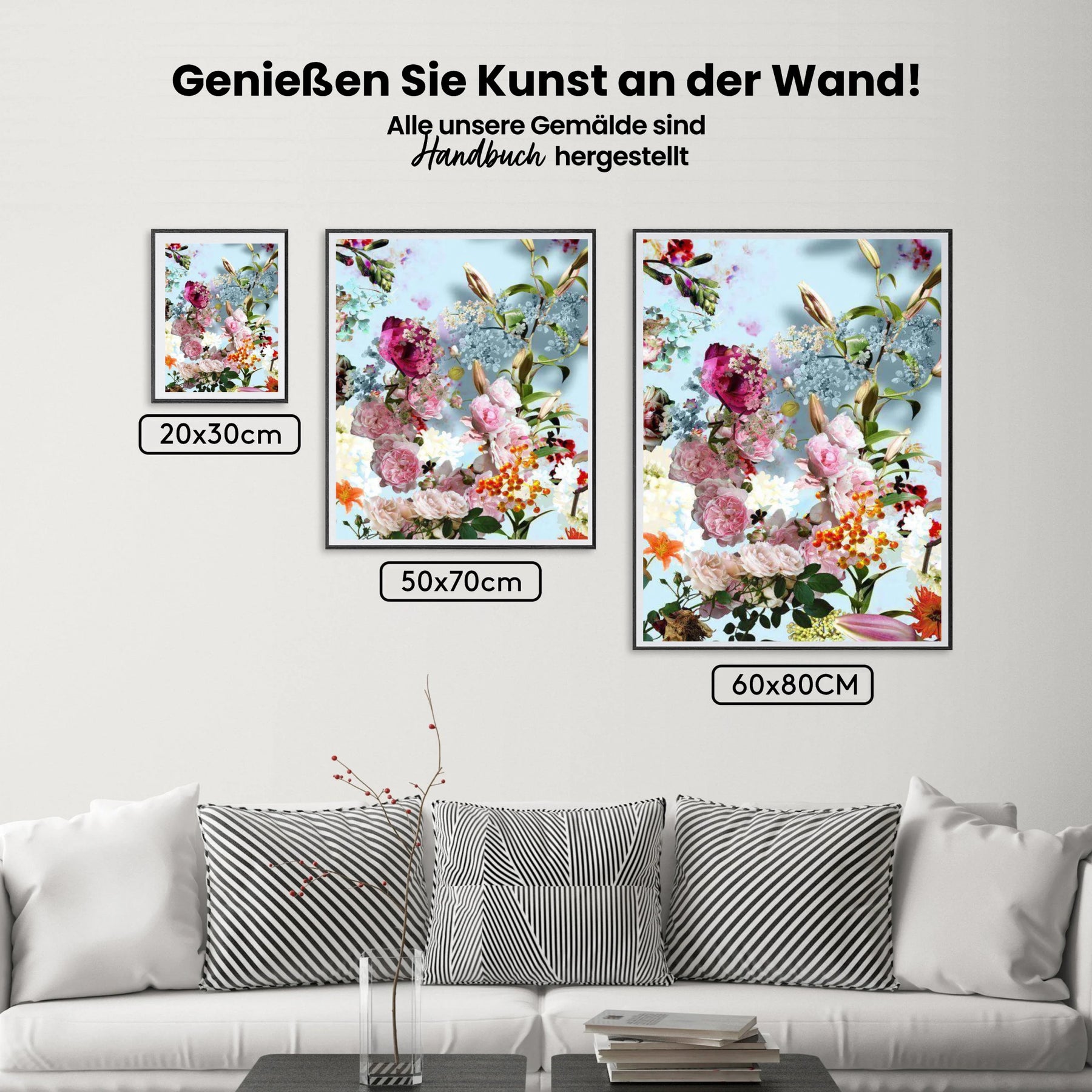 Schöne Blumen - Malen nach Zahlen