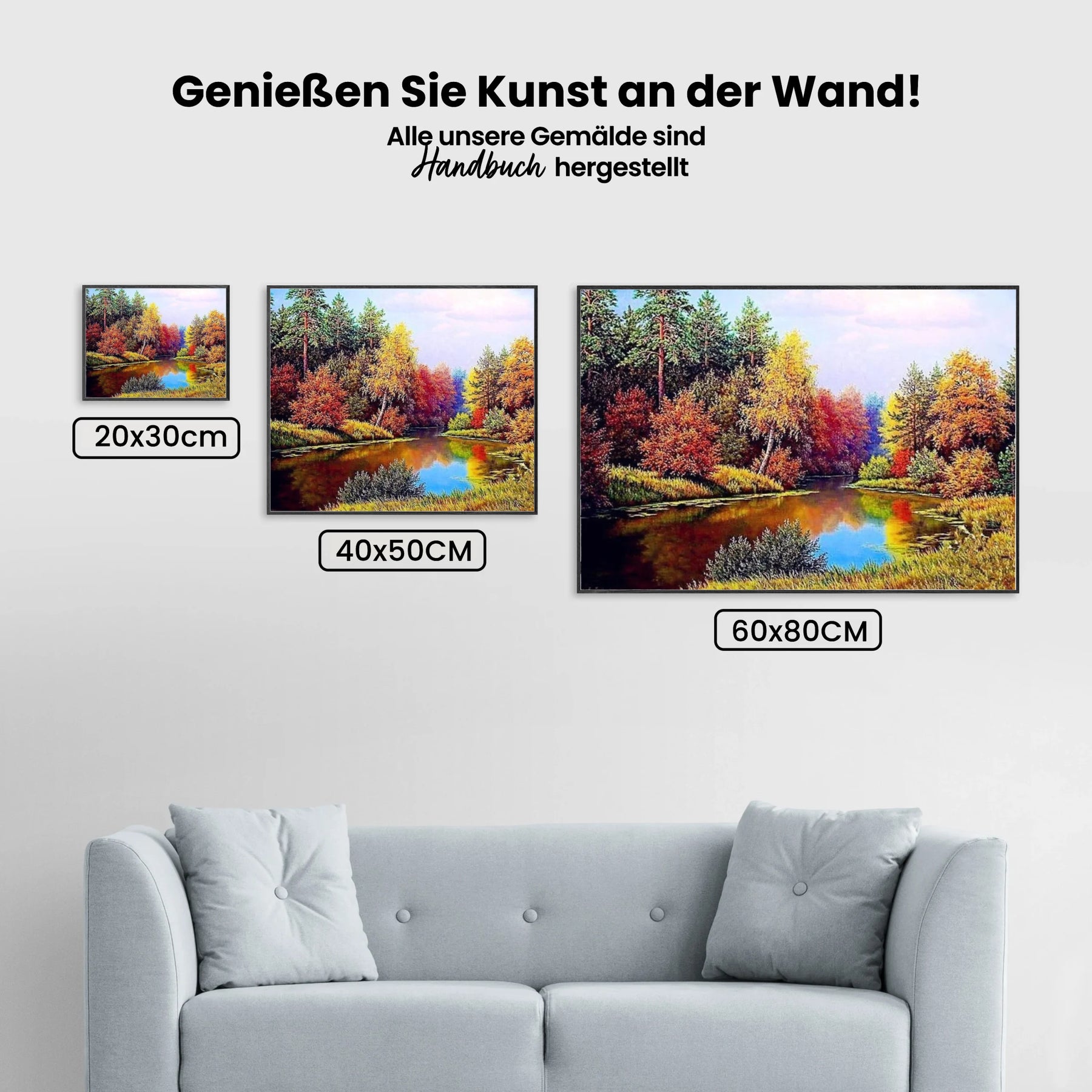 See im Wald - Malen nach Zahlen
