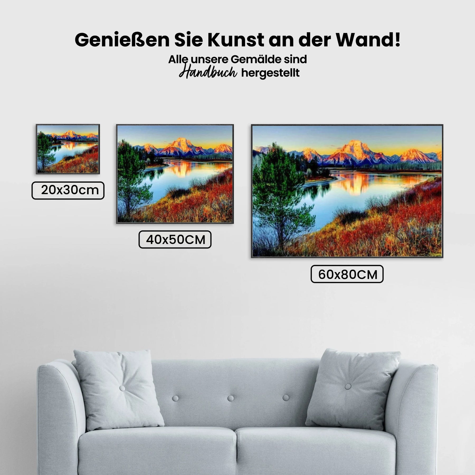 See in Bergen - Malen nach Zahlen