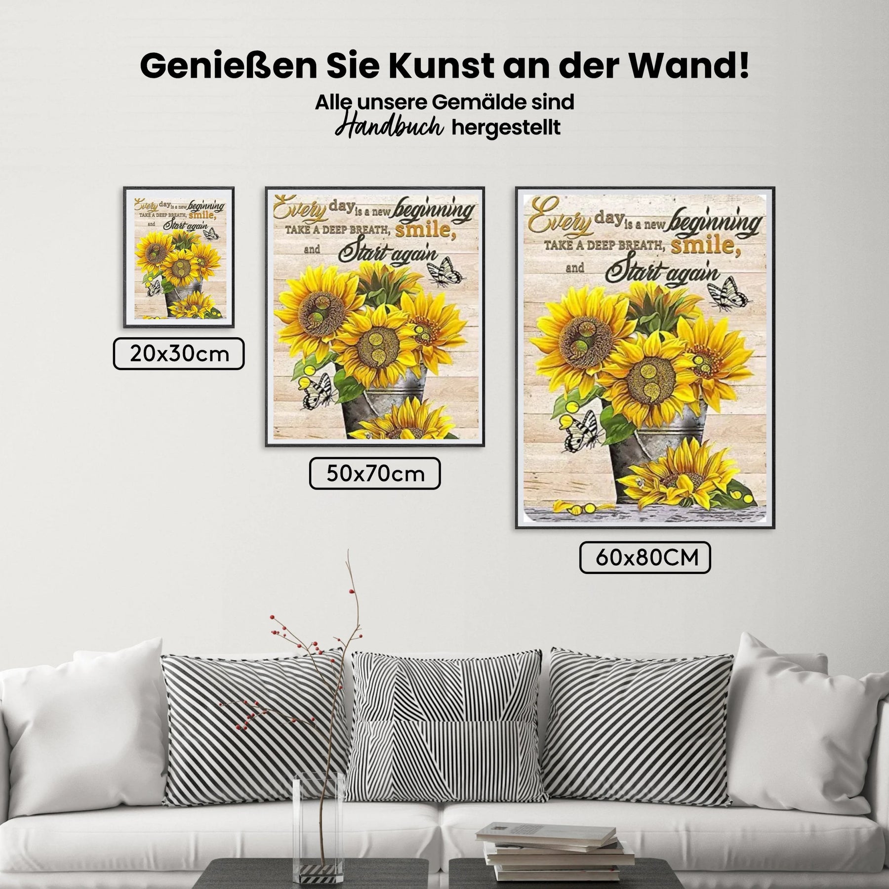 Sonnenblume - Malen nach Zahlen