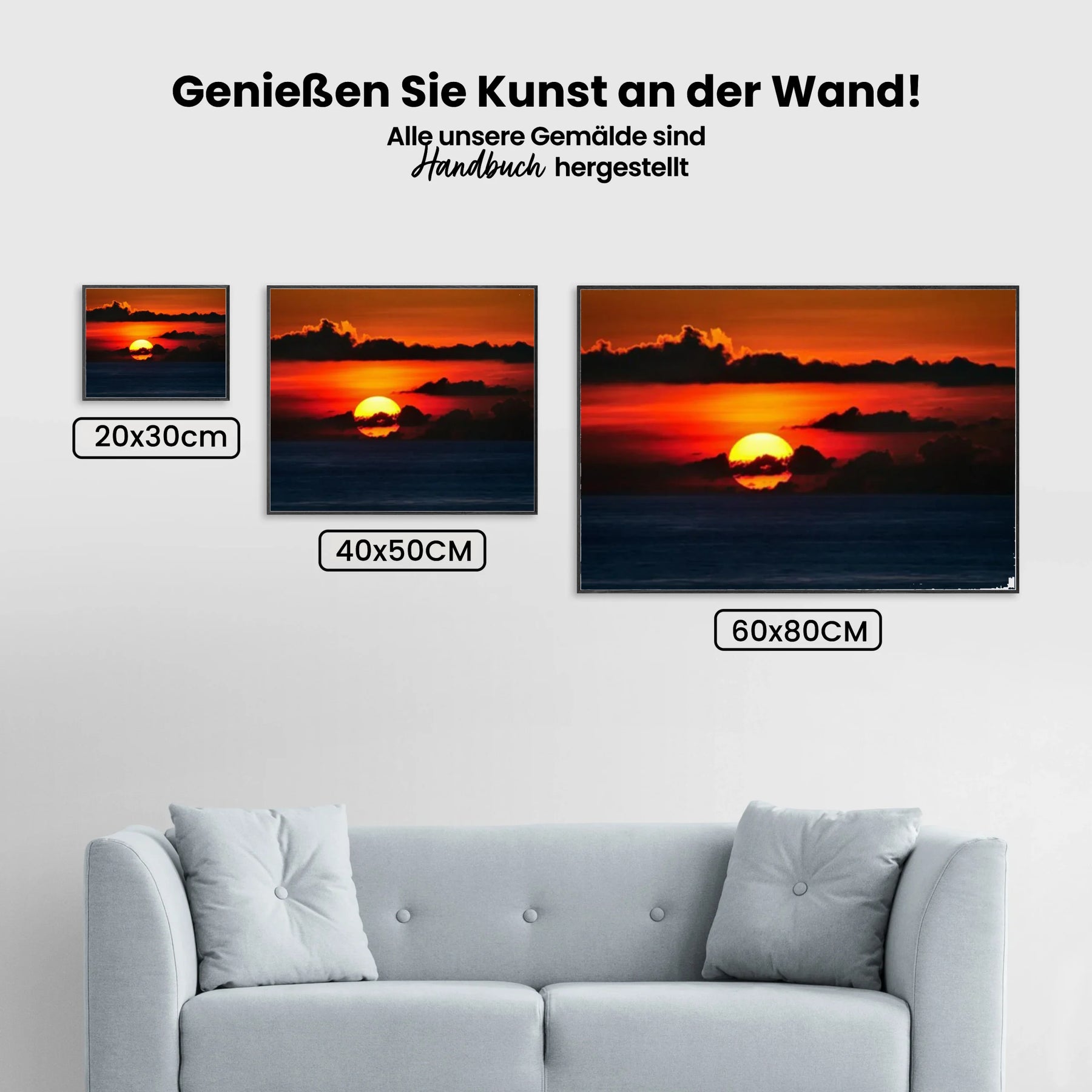 Sonnenuntergang - Malen nach Zahlen